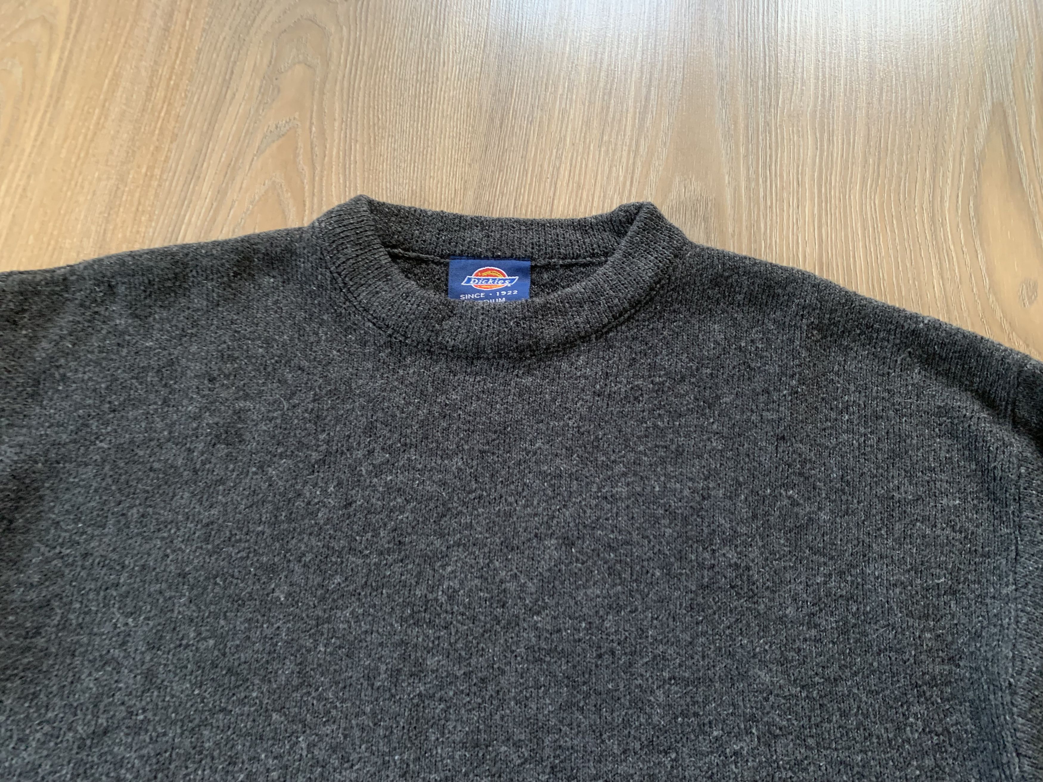 Dickies Dickies Mens Vintage Grey Wool Sweater Crew Neck Jumper Size US M / EU 48-50 / 2 - 4 Thumbnail