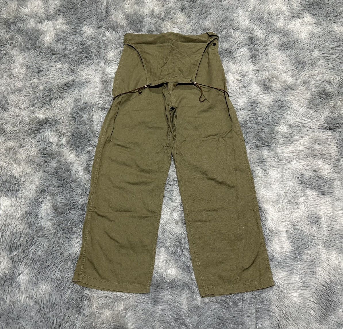 Kapital 🔥Vintage Kapital Overalls Leather Laces Pants Wide Leg Size US 32 / EU 48 - 1 Thumbnail