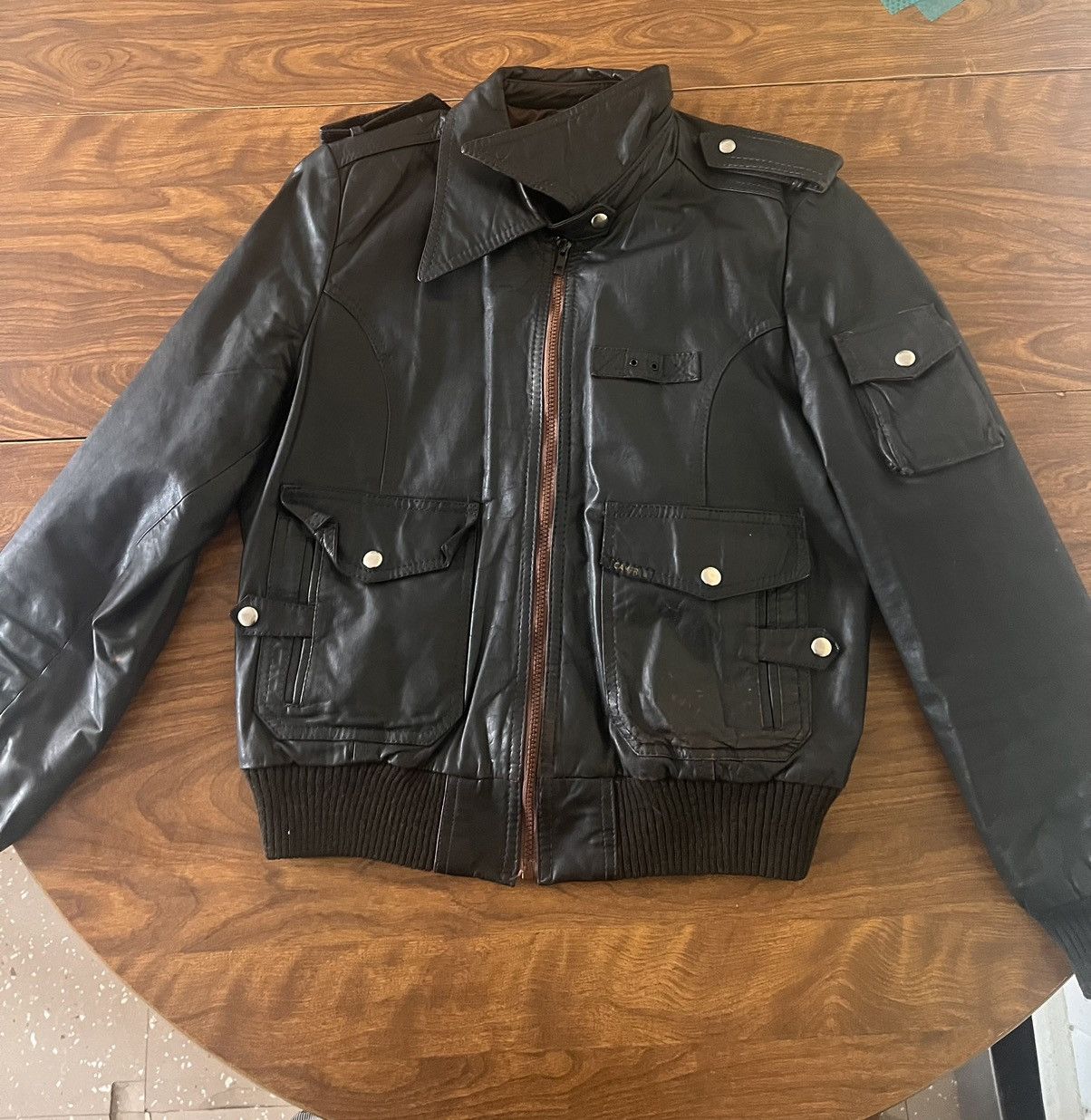Genuine Leather × Spitfire × Vintage Vintage Campri A-2 Punk Style Leather Jacket Size US S / EU 44-46 / 1 - 1 Thumbnail