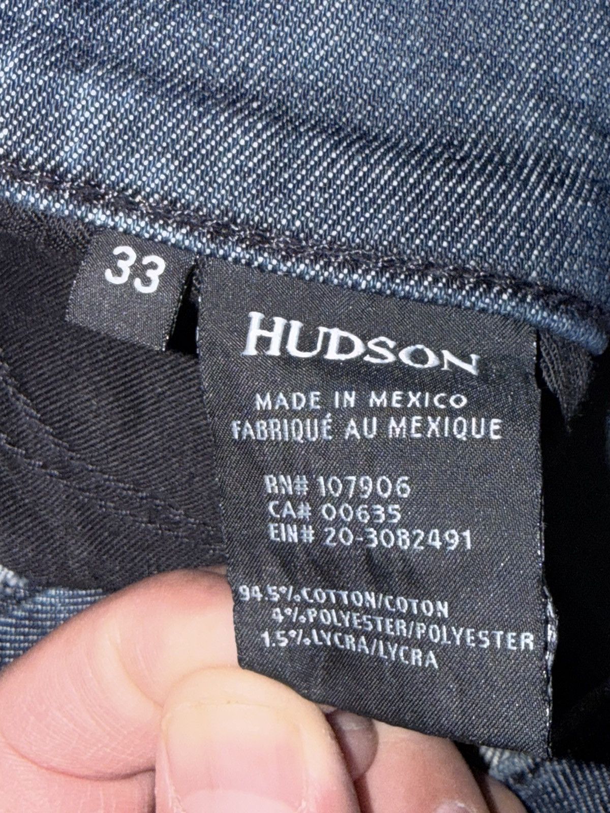 Hudson Hudson Byron Jeans Mens size 33 Dark Wash Slim Straight Size US 33 - 6 Thumbnail