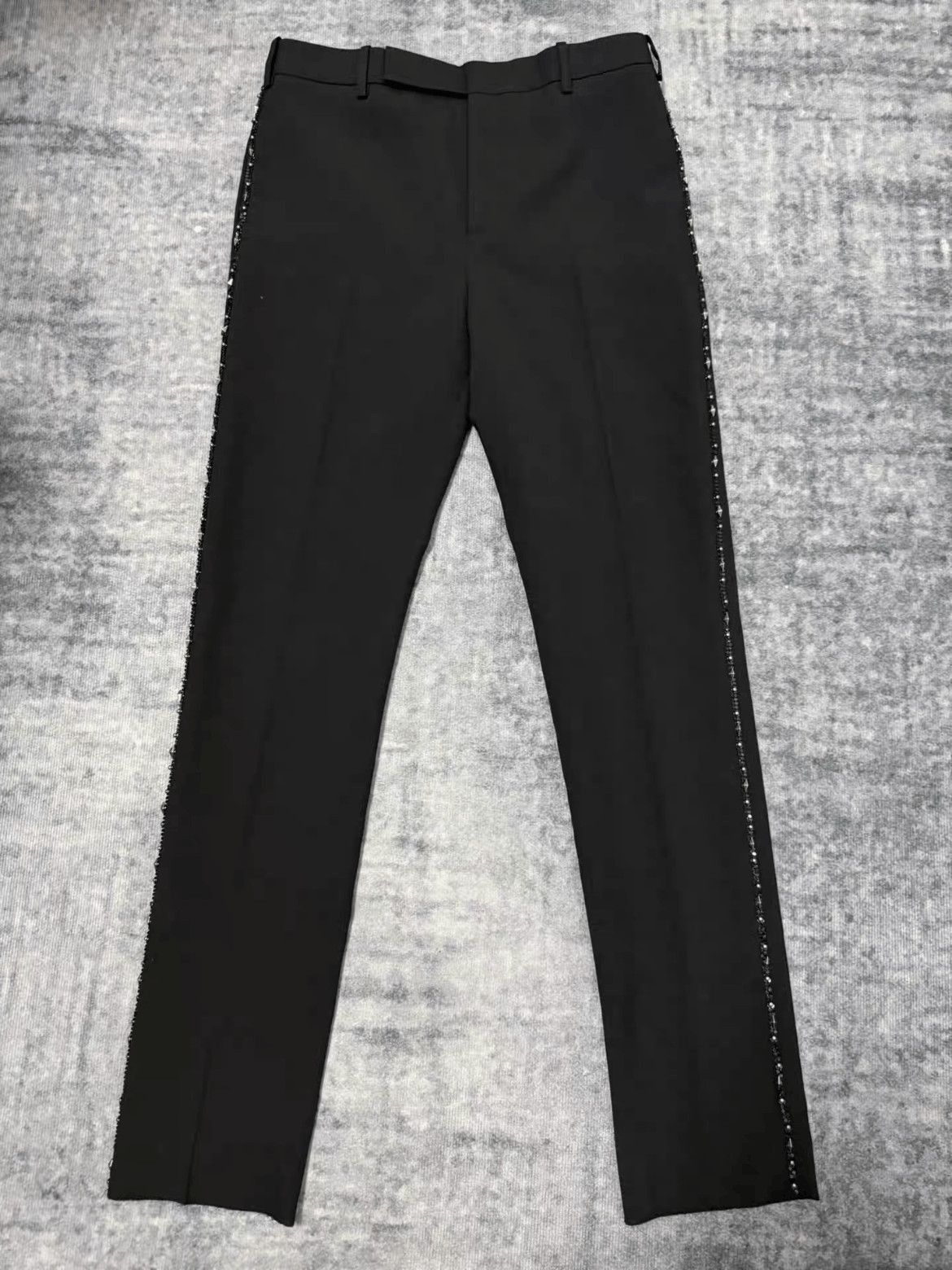 Saint Laurent Paris Sz 44 Saint Laurent Paris 19SS Side Scale Stripe Trousers-2 Size US 28 / EU 44 - 1 Thumbnail