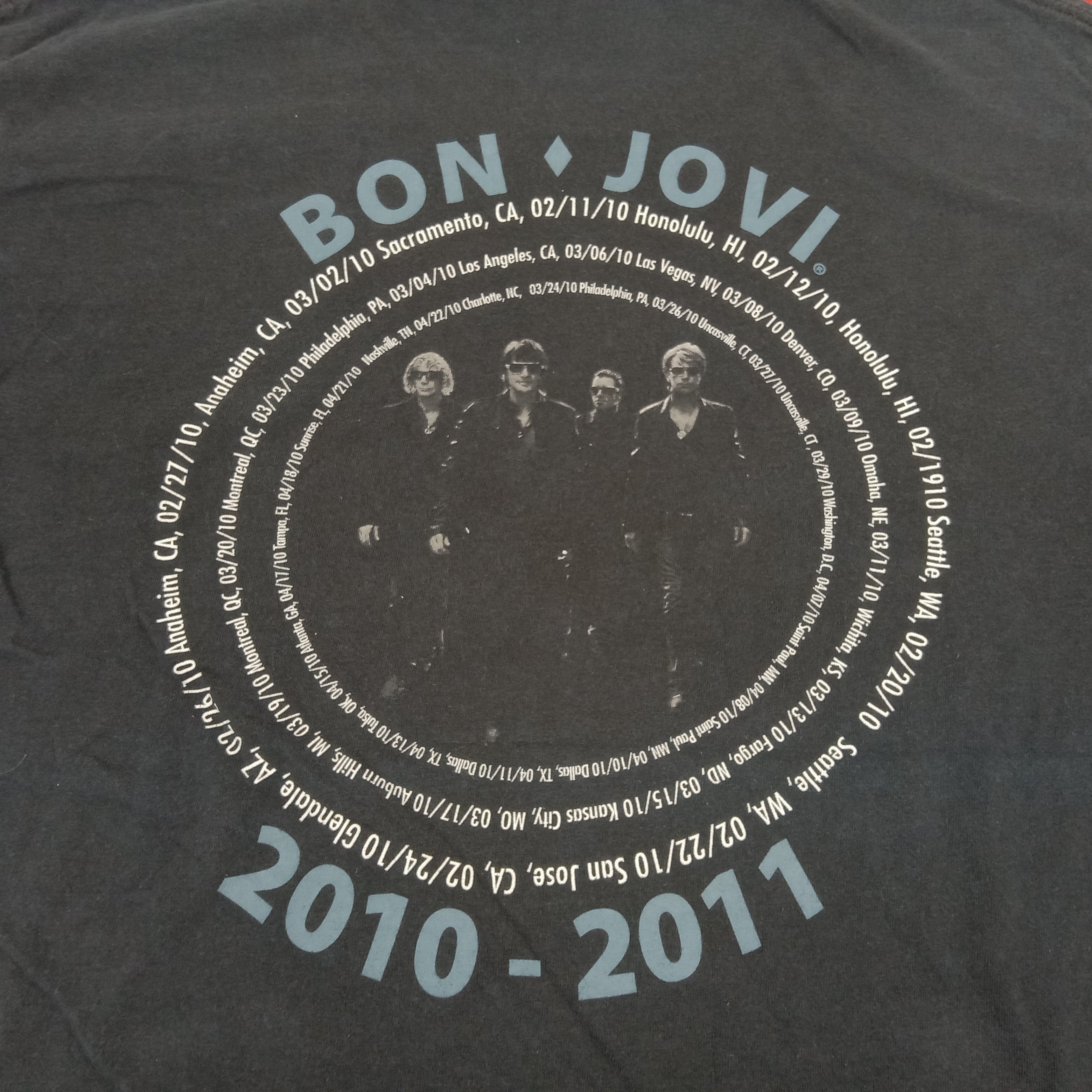 Band Tees × Vintage Bon Jovi Rock Band Music Tour Vintage Tshirt Size US L / EU 52-54 / 3 - 5 Thumbnail