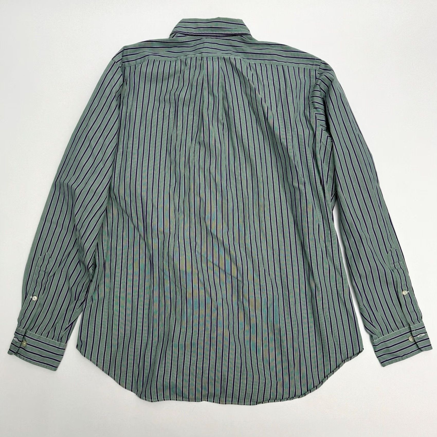 Ralph Lauren Ralph Lauren Button-Down Long Sleeve Shirt Mens Classic Fit L Green Purple Striped 16.5 Size US L / EU 52-54 / 3 - 6 Thumbnail