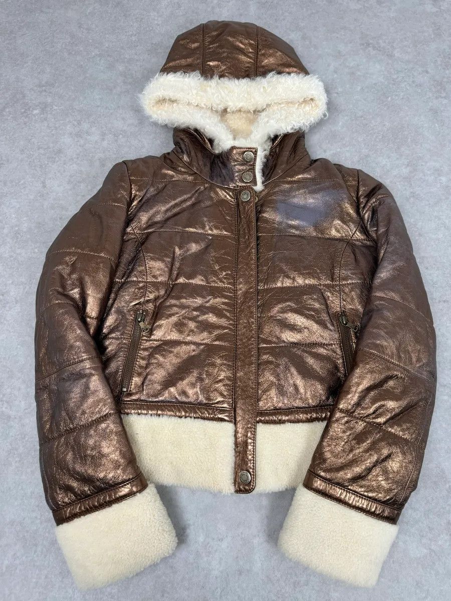 Dolce & Gabbana 2000s Dolce & Gabbana Brown Shearling Jacket Size S / US 4 / IT 40 - 4 Thumbnail