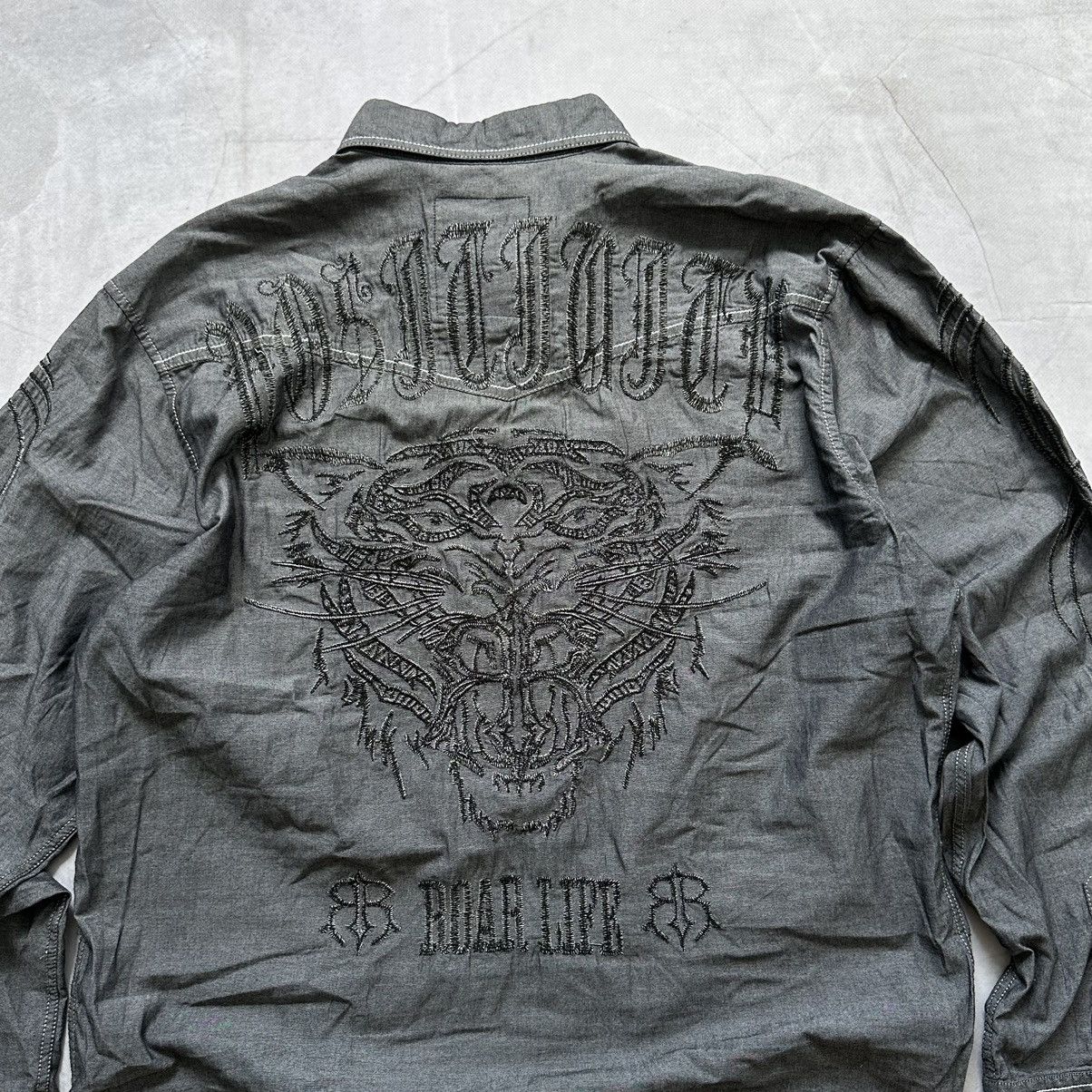 Tripp NYC Japan Affliction Vibe Tribal Shirt Gothic Mad Punk Style Size US XL / EU 56 / 4 - 3 Thumbnail