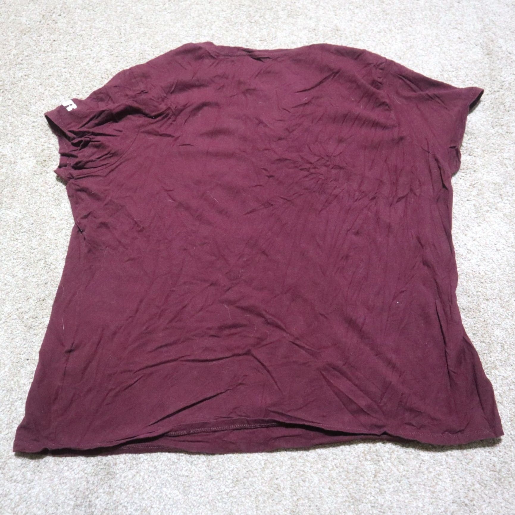 Russell Athletic Hokies Virginia VA Red Burgundy Short Sleeve Tee T-Shirt Women's 3XL Red Shirt Graphic Tee 100% Cotton Mens Womens Size XXL / US 16-18 / IT 52-54 - 7 Thumbnail