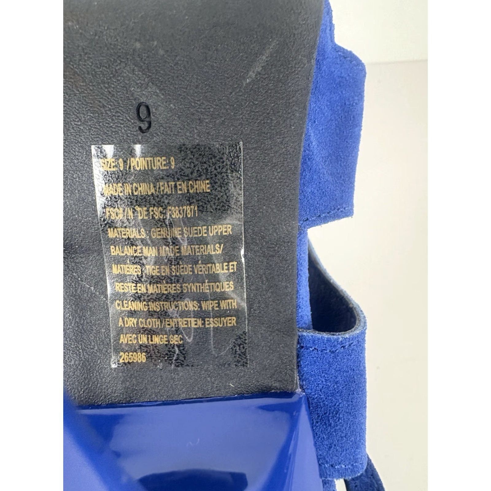 Vintage Mark Blue Suede Gladiator Peep Toe 4in Heels Womens Size 9 Size US 9 / IT 39 - 8 Thumbnail