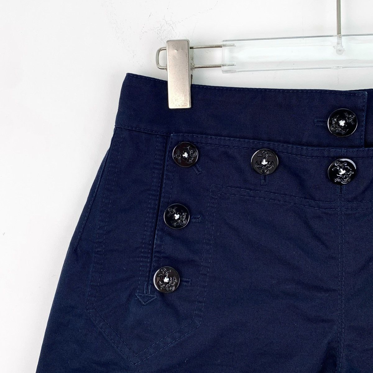 Dolce & Gabbana Dolce & Gabbana Blue Buckle Decor Casual Denim Shorts K26WX Size 27" / US 4 / IT 40 - 3 Thumbnail