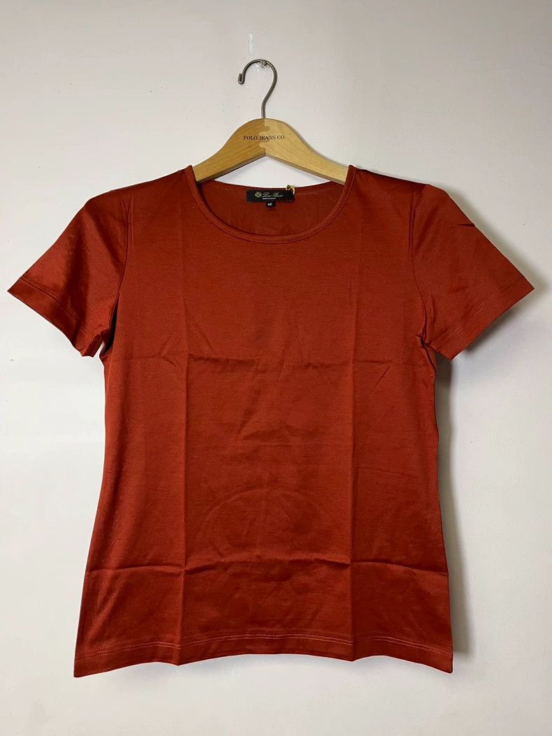 Loro Piana LORO PIANA Lady's short-sleeved T-shirt Size L / US 10 / IT 46 - 1 Thumbnail