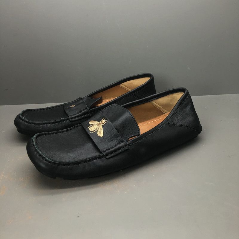 Gucci Gucci Black Embroidered Bee Casual Shoes - Size US 6.5 / EU 39-40 - 1 Thumbnail