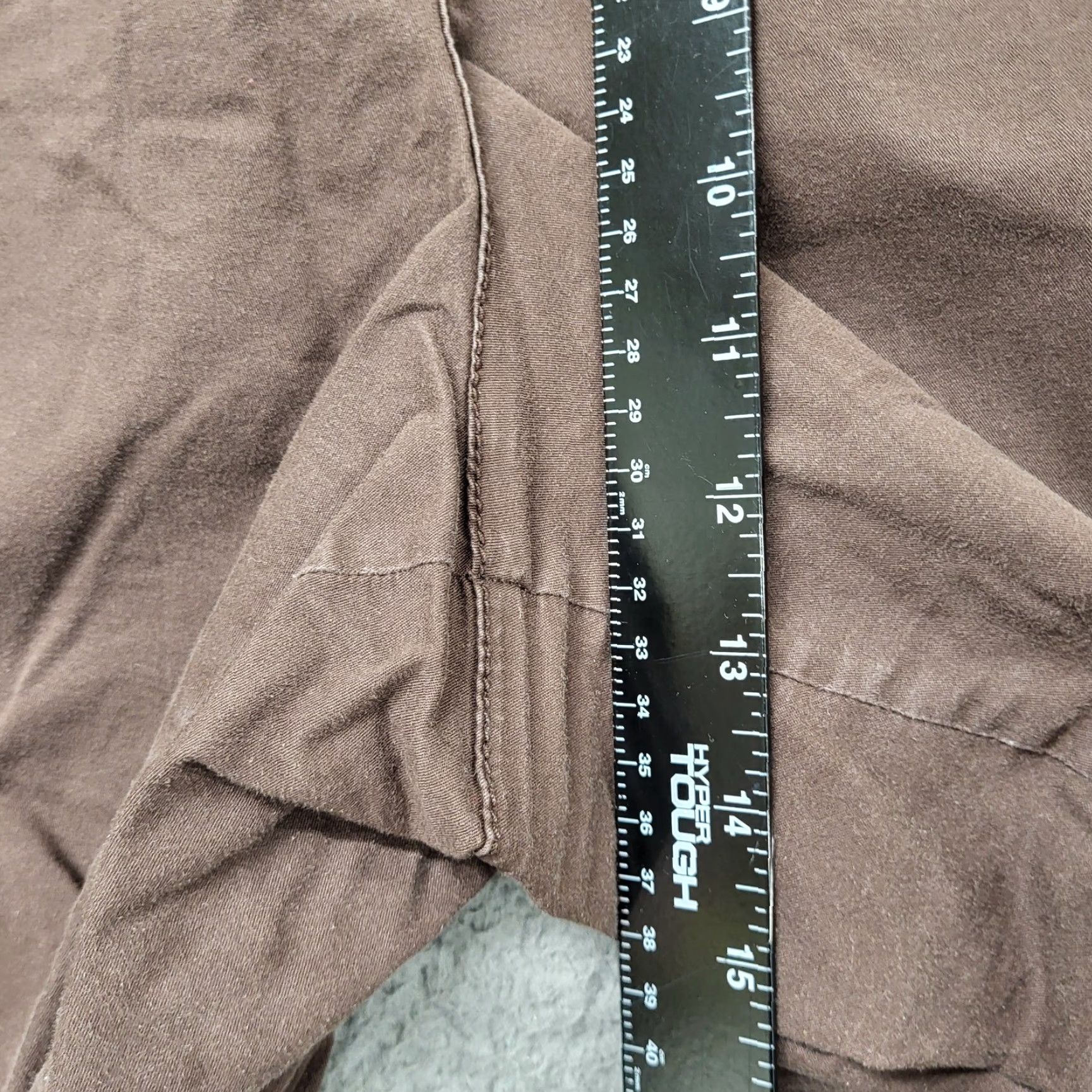 Vintage JMS Just My Size Shorts Women's Plus Size 22W Bermuda Denim 5-Pocket See Pic's Brown Blue College Boho Beach Travel Casual Womens Size 40" / US 18 - 6 Thumbnail