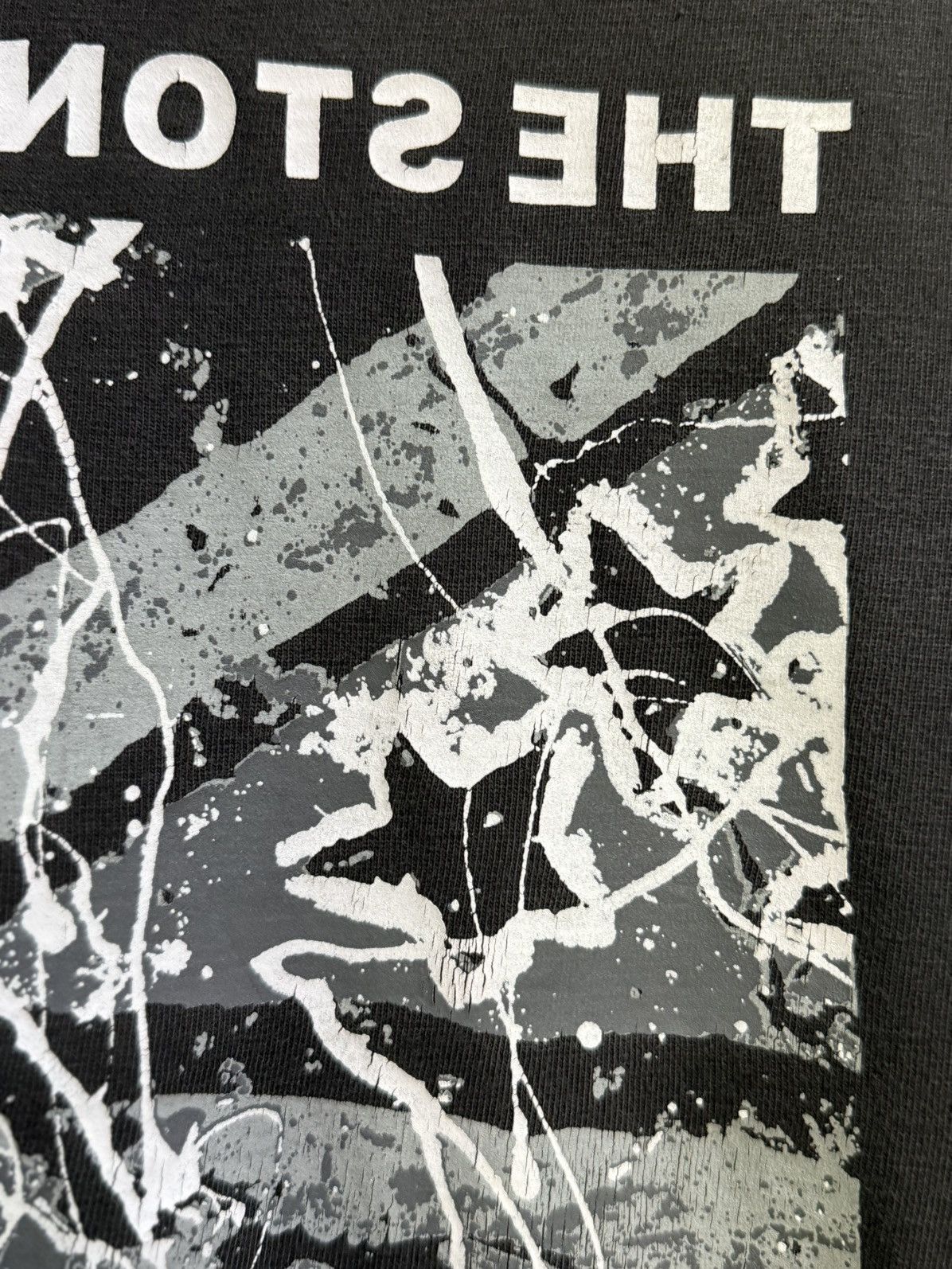 Number (N)ine Thrashed Vintage Number Nine X The Stone Roses Waterfall Tee Size US M / EU 48-50 / 2 - 4 Thumbnail