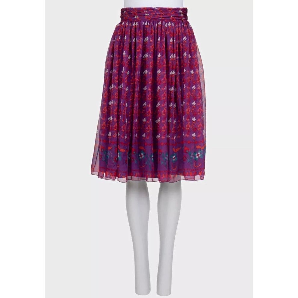 Dior Christian Dior Elegant Purple Silk Suit - Size L Size M / US 6-8 / IT 42-44 - 6 Thumbnail
