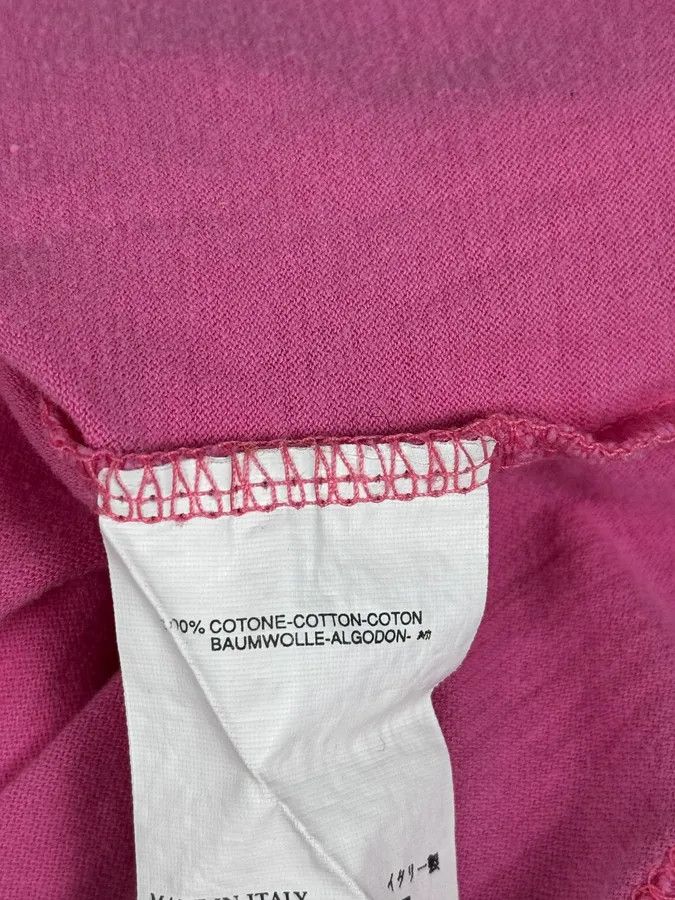 Dsquared2 SS2005 Dsquared2 Pink «Mr Catenacci » Print Longsleeve Polo Size US M / EU 48-50 / 2 - 12 Thumbnail