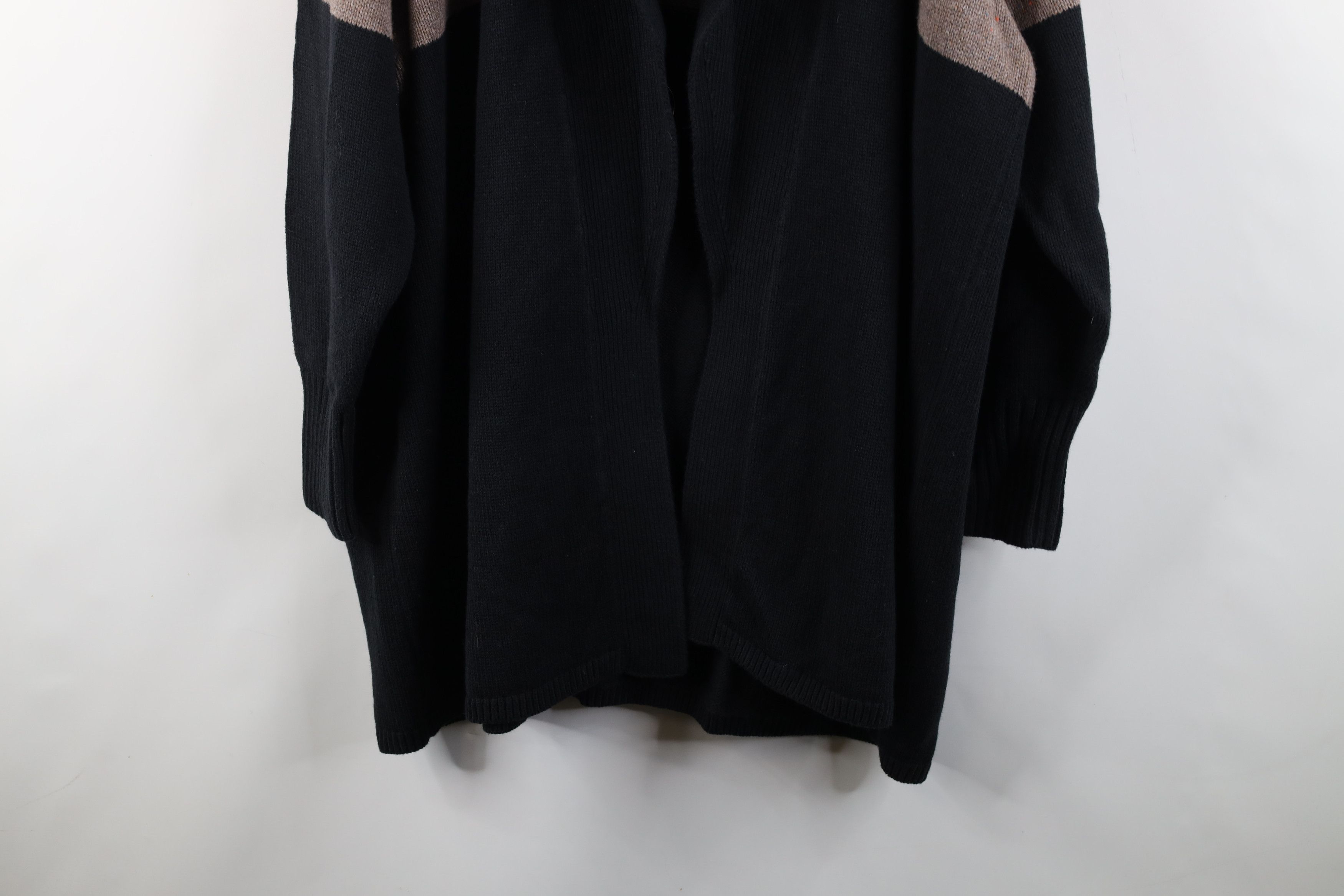 Lands' End × Vintage Vintage Lands End Rainbow Open Front Shawl Cardigan Sweater Size 3XL / US 20-22 - 3 Thumbnail