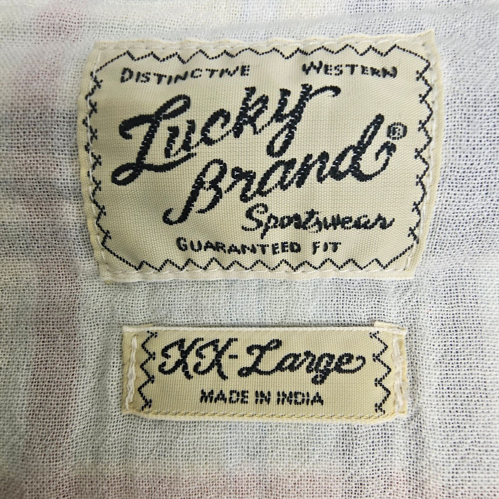 Lucky Brand Lucky Brand Mens Plaid Flannel Western Shirt Sz XXL Cowboy Size US XXL / EU 58 / 5 - 6 Thumbnail