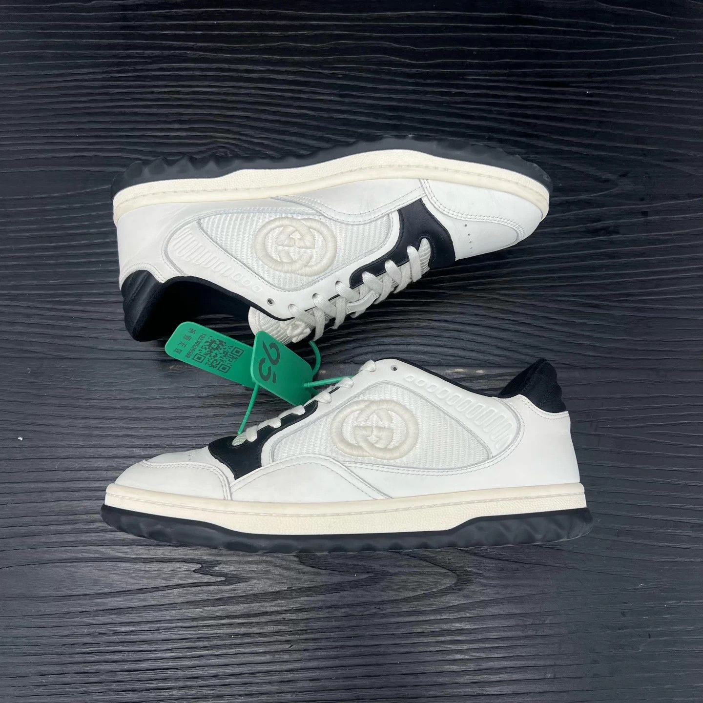 Gucci Gucci Mac80 Black/White Distressed 37.5 Mint Size US 6.5 / IT 36.5 - 2 Thumbnail