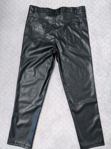 Japanese Brand × Jean Faux Leather Skinny Pants Size US 33 - 4 Thumbnail