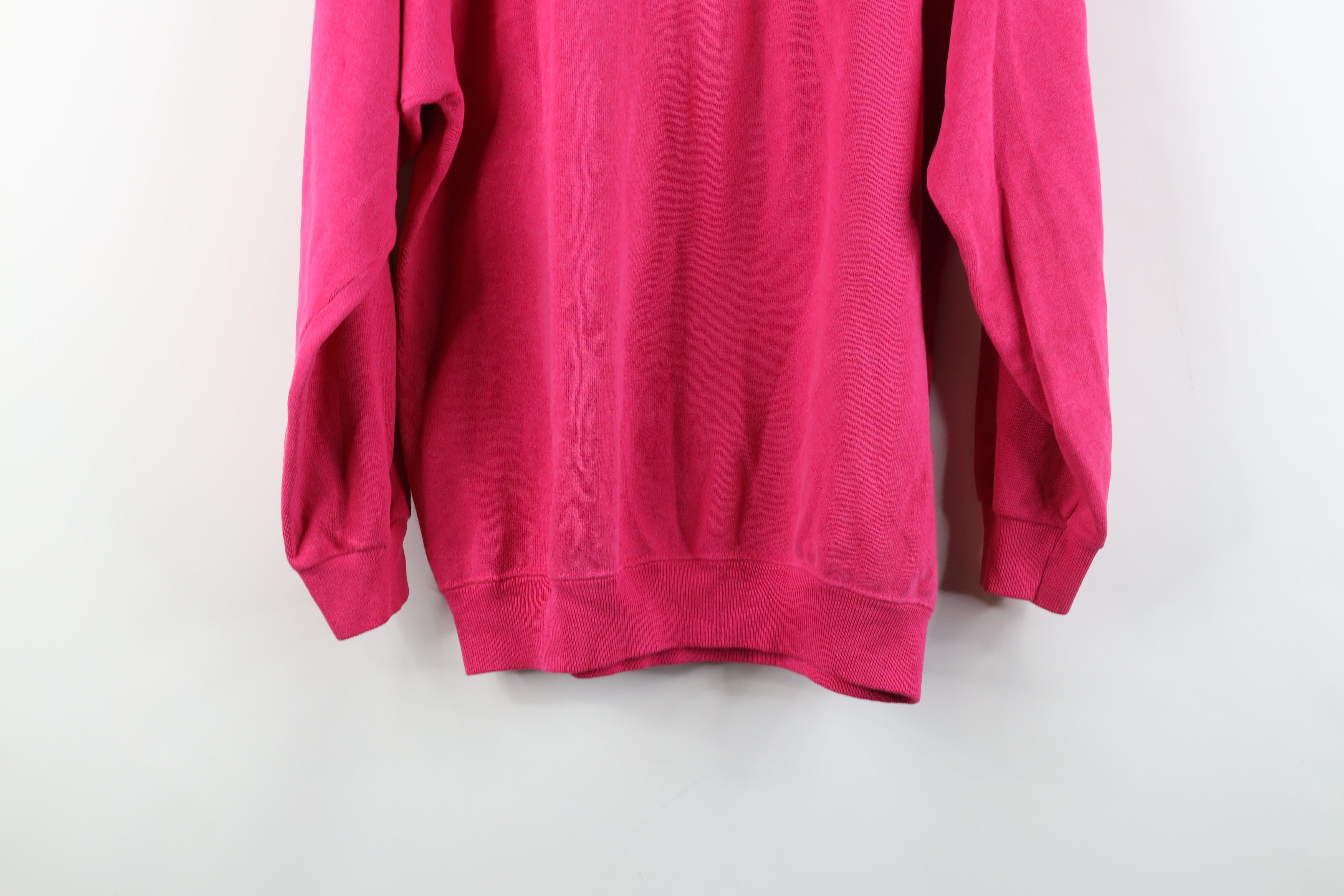 Vintage Vintage 90s Streetwear Art Cat Kitten Sweatshirt Pink USA Size M / US 6-8 / IT 42-44 - 14 Thumbnail