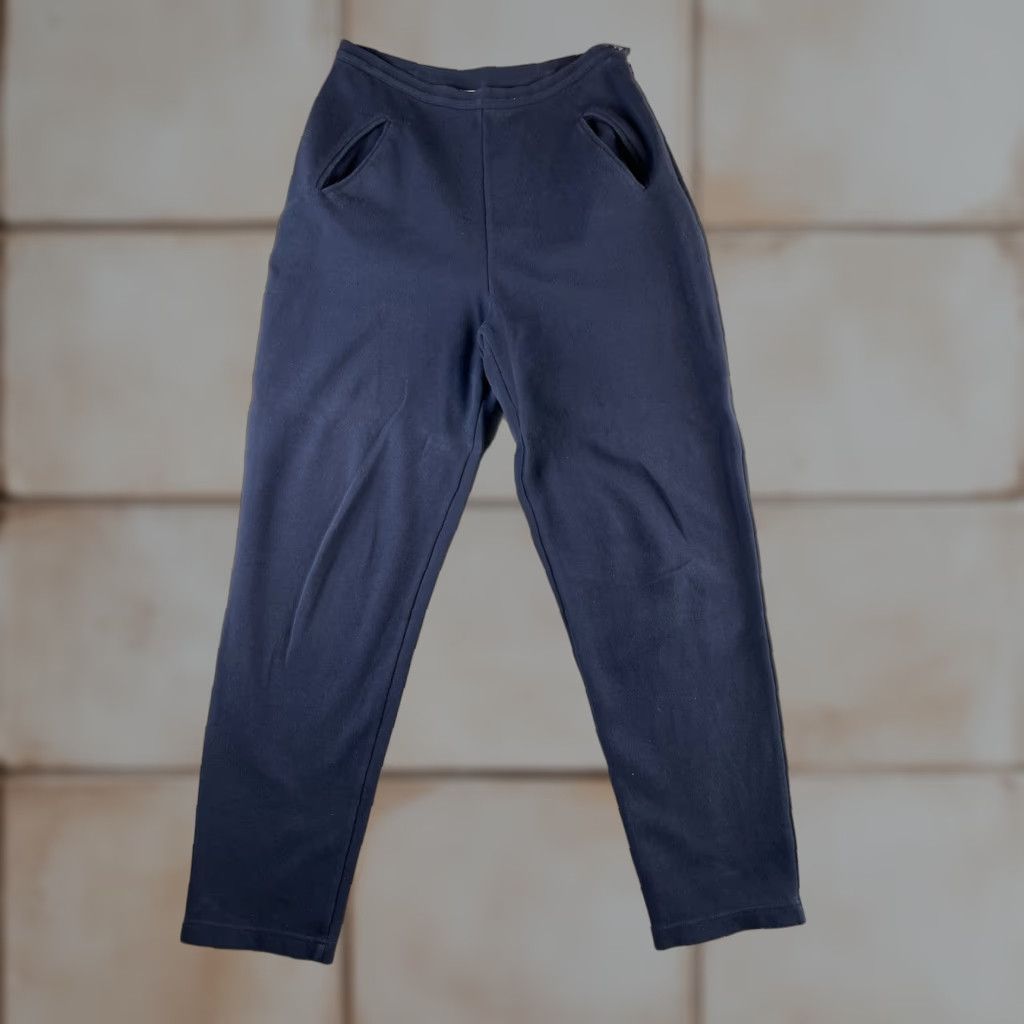 Liz Claiborne VINTAGE Liz Claiborne Sport Pants Womens 12 Navy Blue High Rise Dress Pants Tapered Casual Business Womens Size 34" / US 12 / IT 48 - 1 Thumbnail