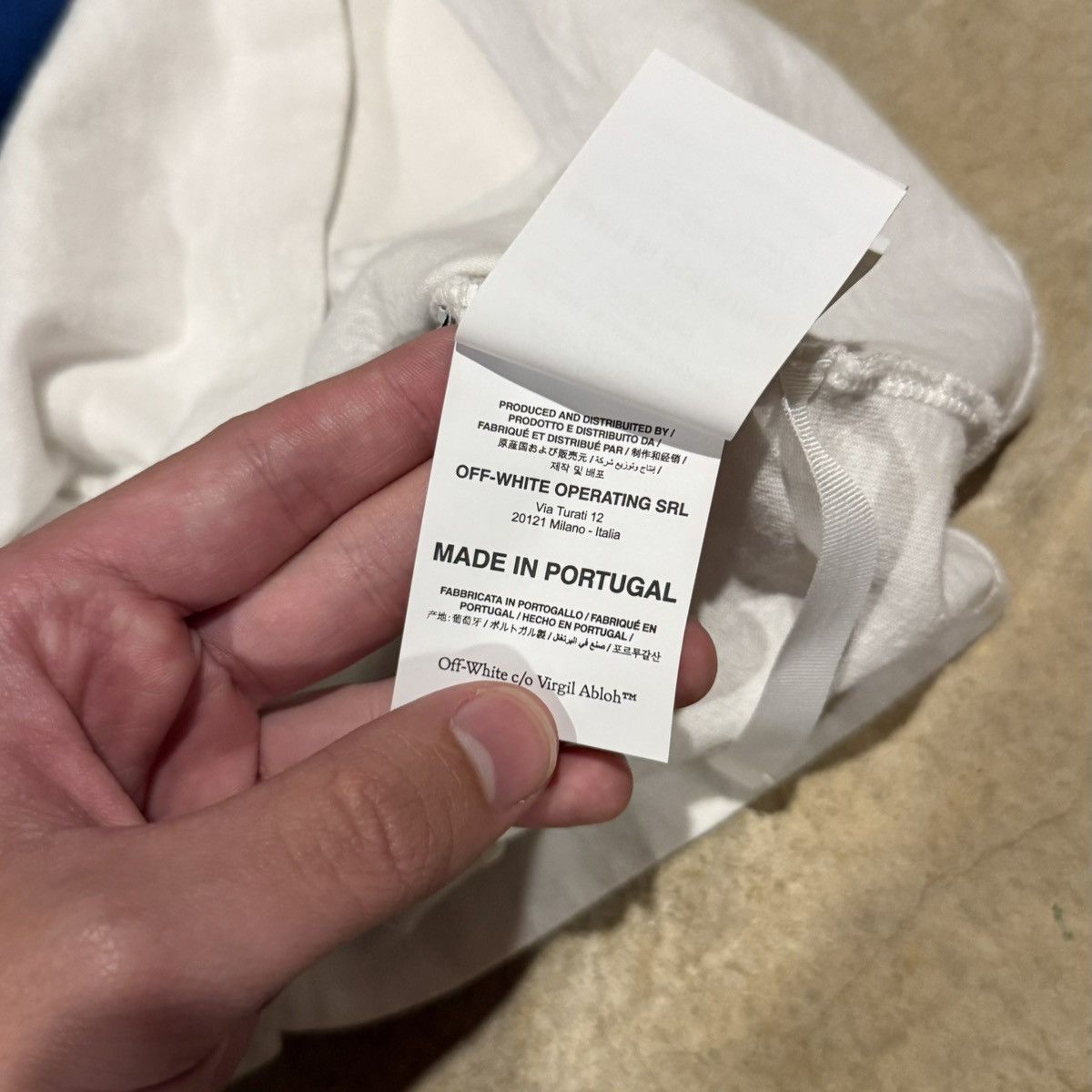Off-White Mona Lisa Tape Tee White