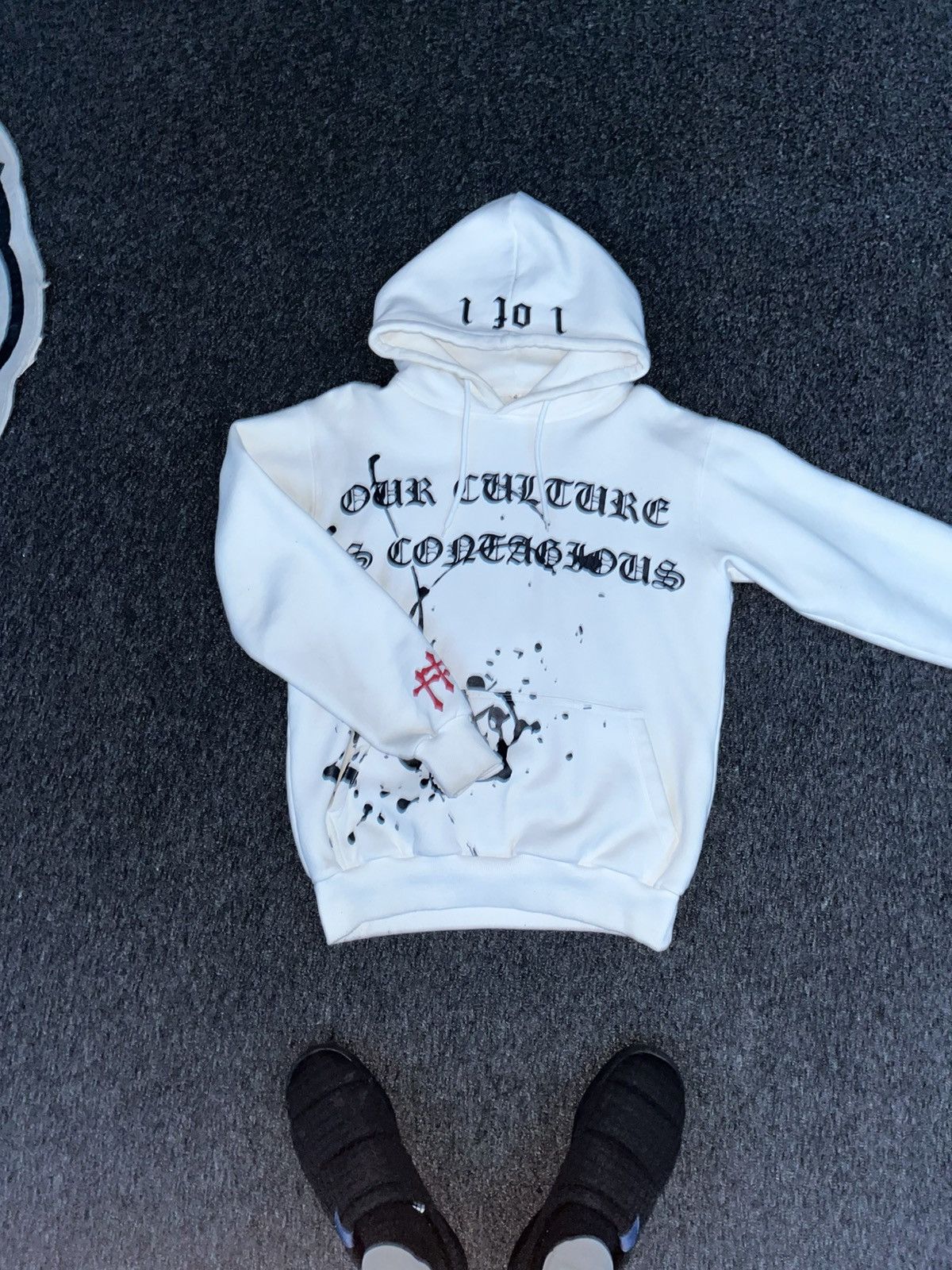 Other White Red & Black "Our Culture Is Contagious" hoodie Size US S / EU 44-46 / 1 - 2 Thumbnail