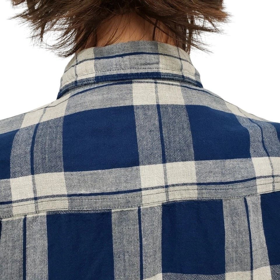 JACHS NY Jachs Linen Blend Shirt Plaid Pockets Long Sleeve M Size US M / EU 48-50 / 2 - 9 Thumbnail