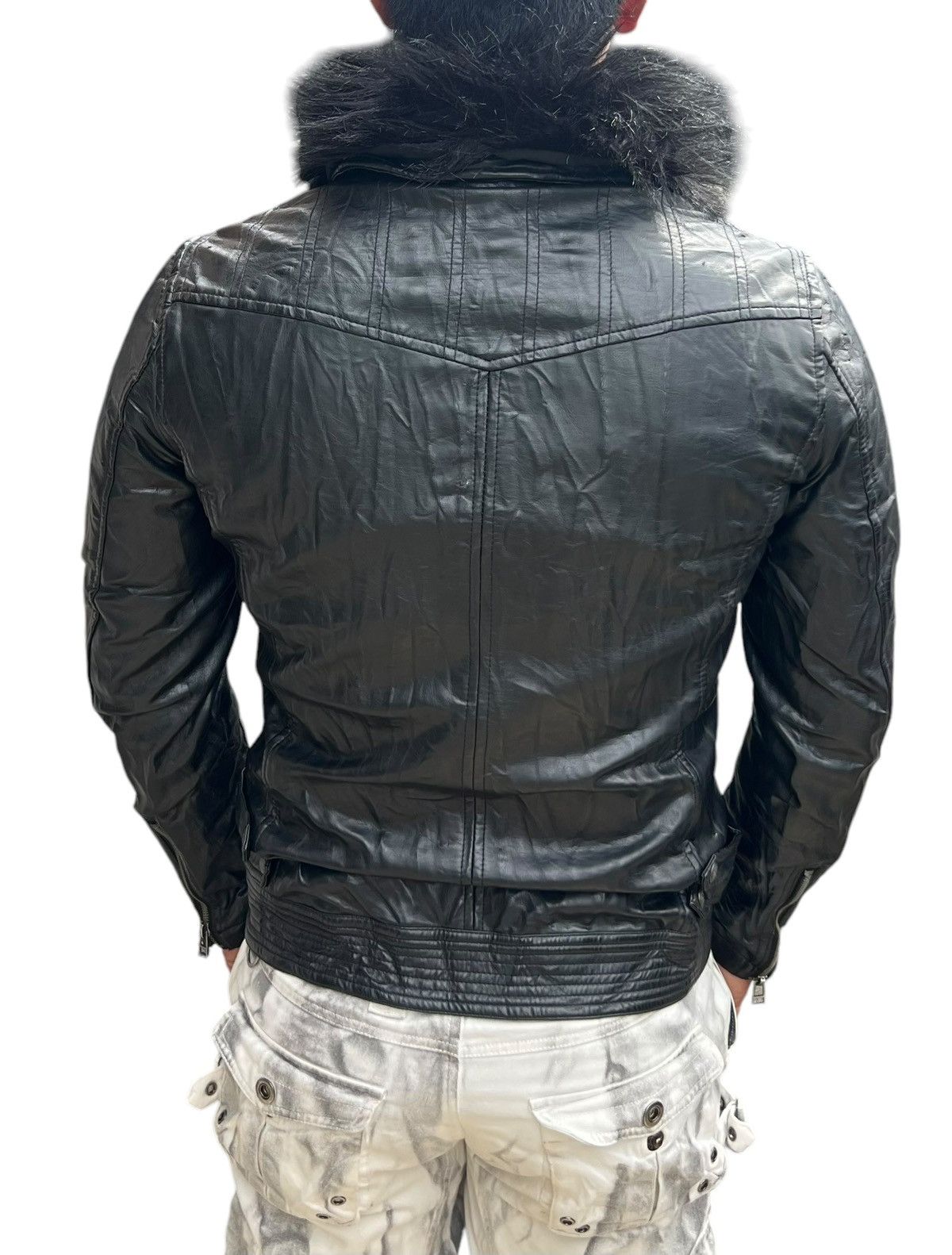 Von Dutch Von Dutch Gothic Multipocket Black Fur Faux Leather Size US L / EU 52-54 / 3 - 6 Thumbnail