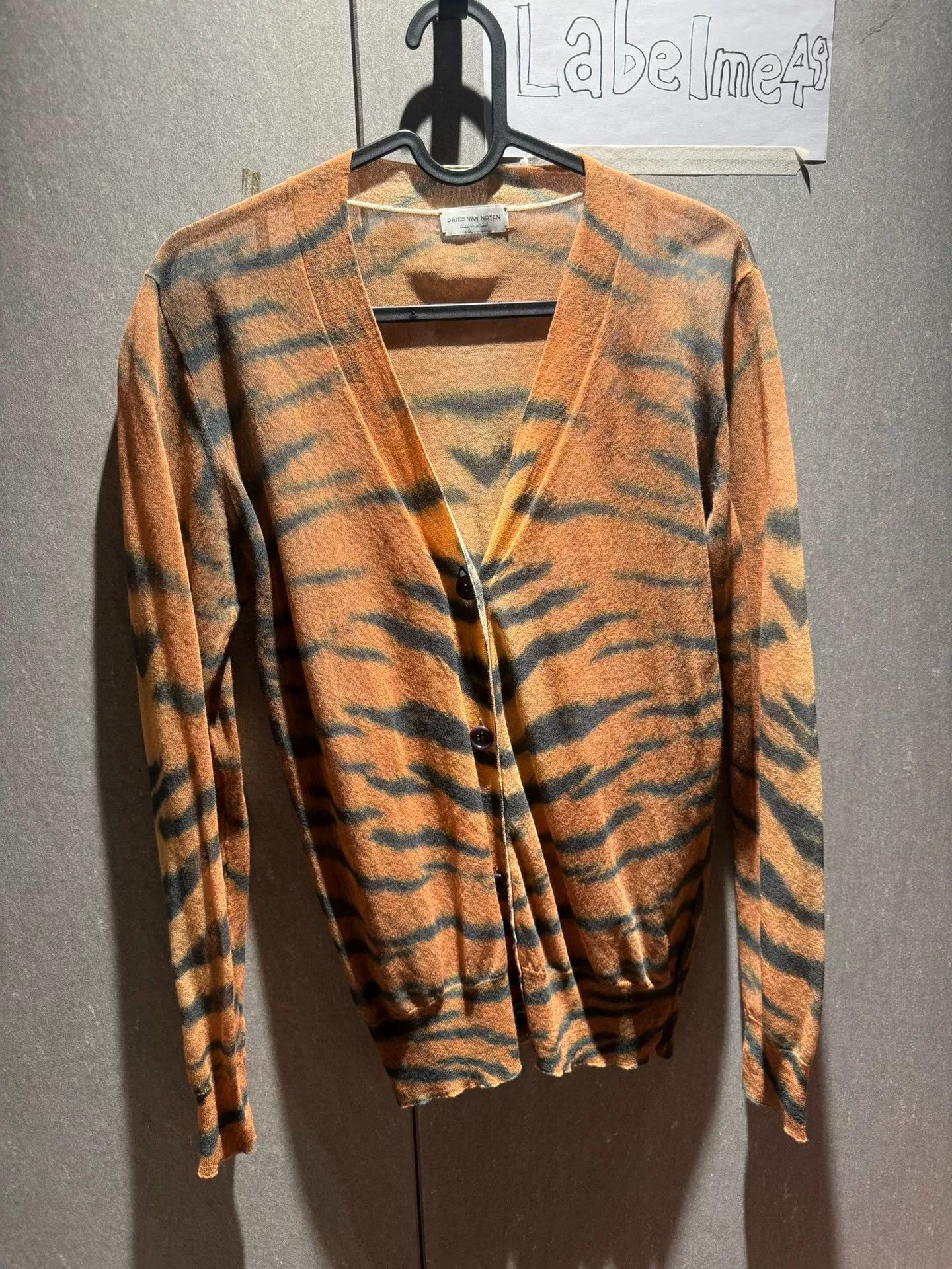 Dries Van Noten sheer leopard print cardigan by dries van noten Size XS / US 0-2 / IT 36-38 - 1 Thumbnail