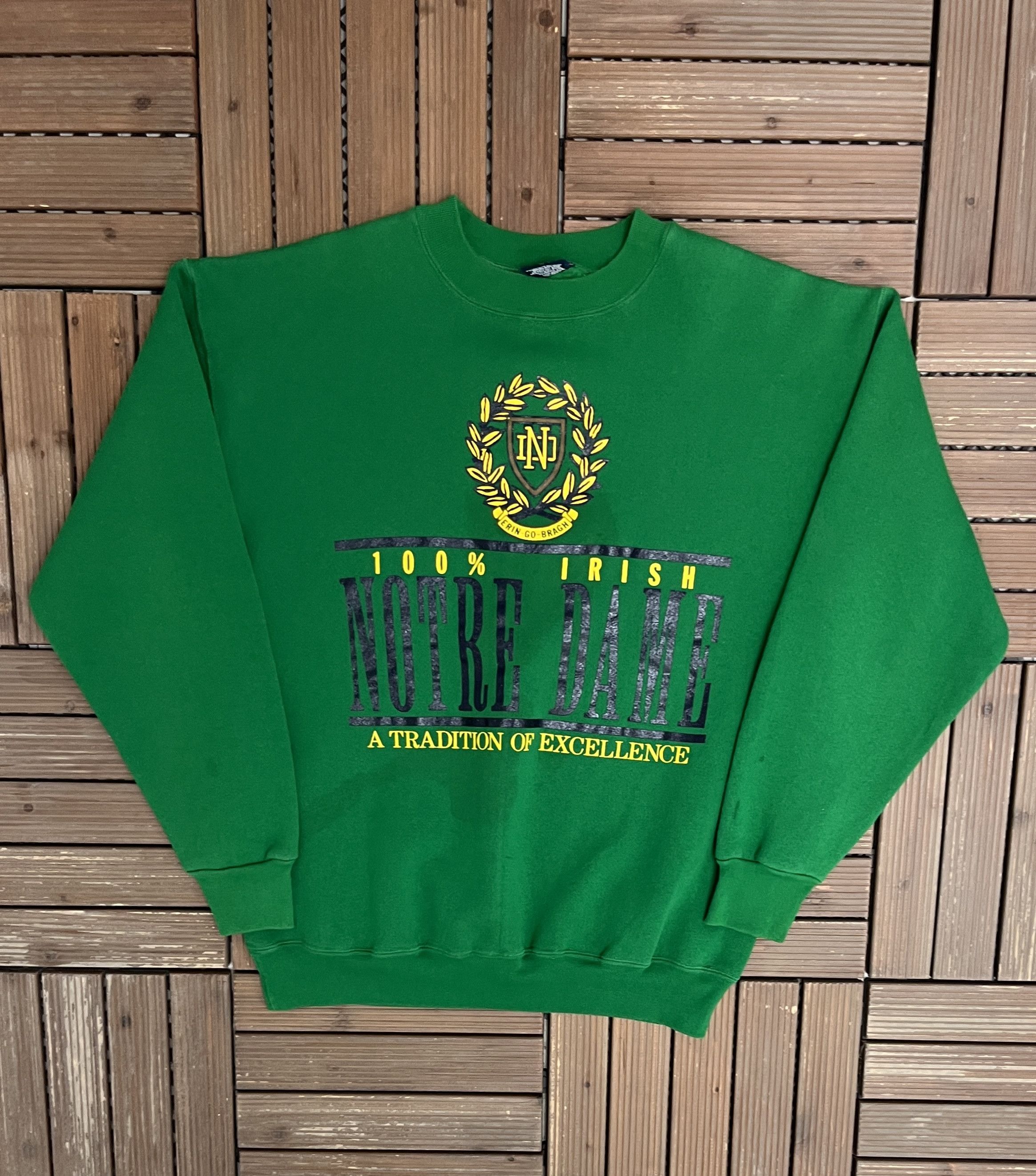 Vintage Notre Dame Fighting Irish Vintage Crewneck Sweater Size US XL / EU 56 / 4 - 1 Thumbnail
