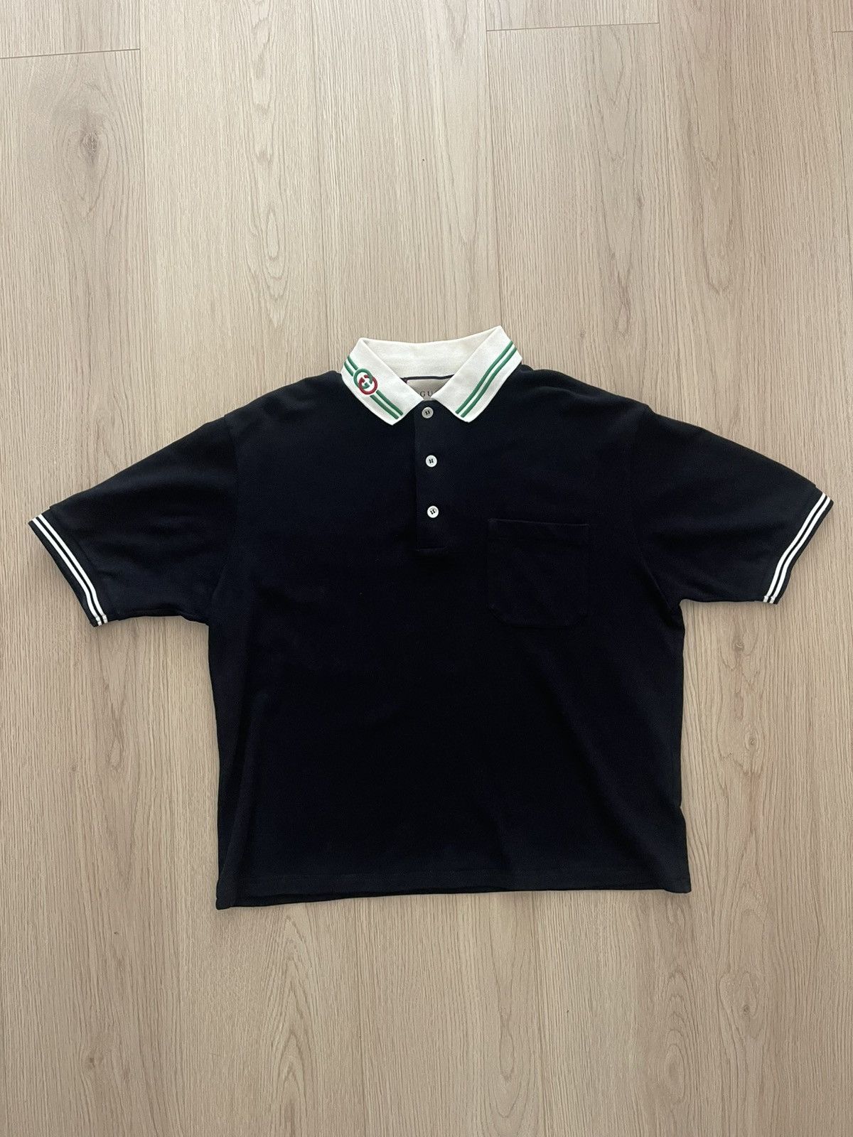 Gucci Gucci double G Short-Sleeve Polo Shirt Size US S / EU 44-46 / 1 - 1 Thumbnail