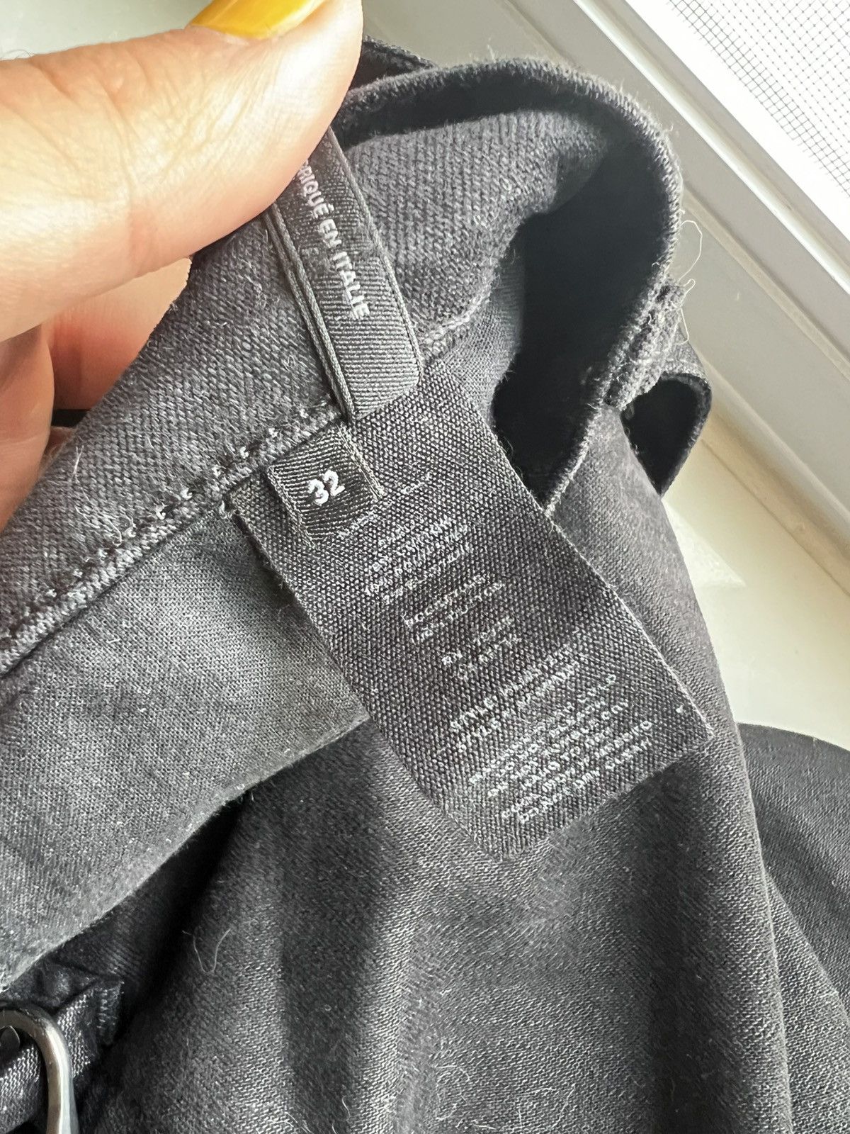 Helmut Lang Helmut Lang: Black Cargo Pants with Leather Strap Size US 32 / EU 48 - 8 Thumbnail