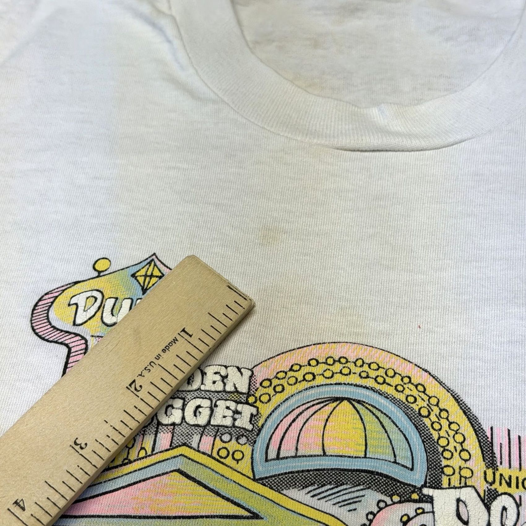 Vintage VINTAGE Screen Stars Best Las Vegas Shirt Mens XL White 80s Casino Graphic Crew Neck Short Sleeve T-Shirt Size US XL / EU 56 / 4 - 5 Thumbnail