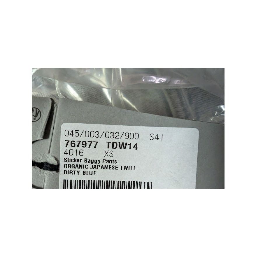 Balenciaga o1rshd1 Organic Japanese Twill Sticker Baggy Pants Blue Size US 28 / EU 44 - 22 Thumbnail