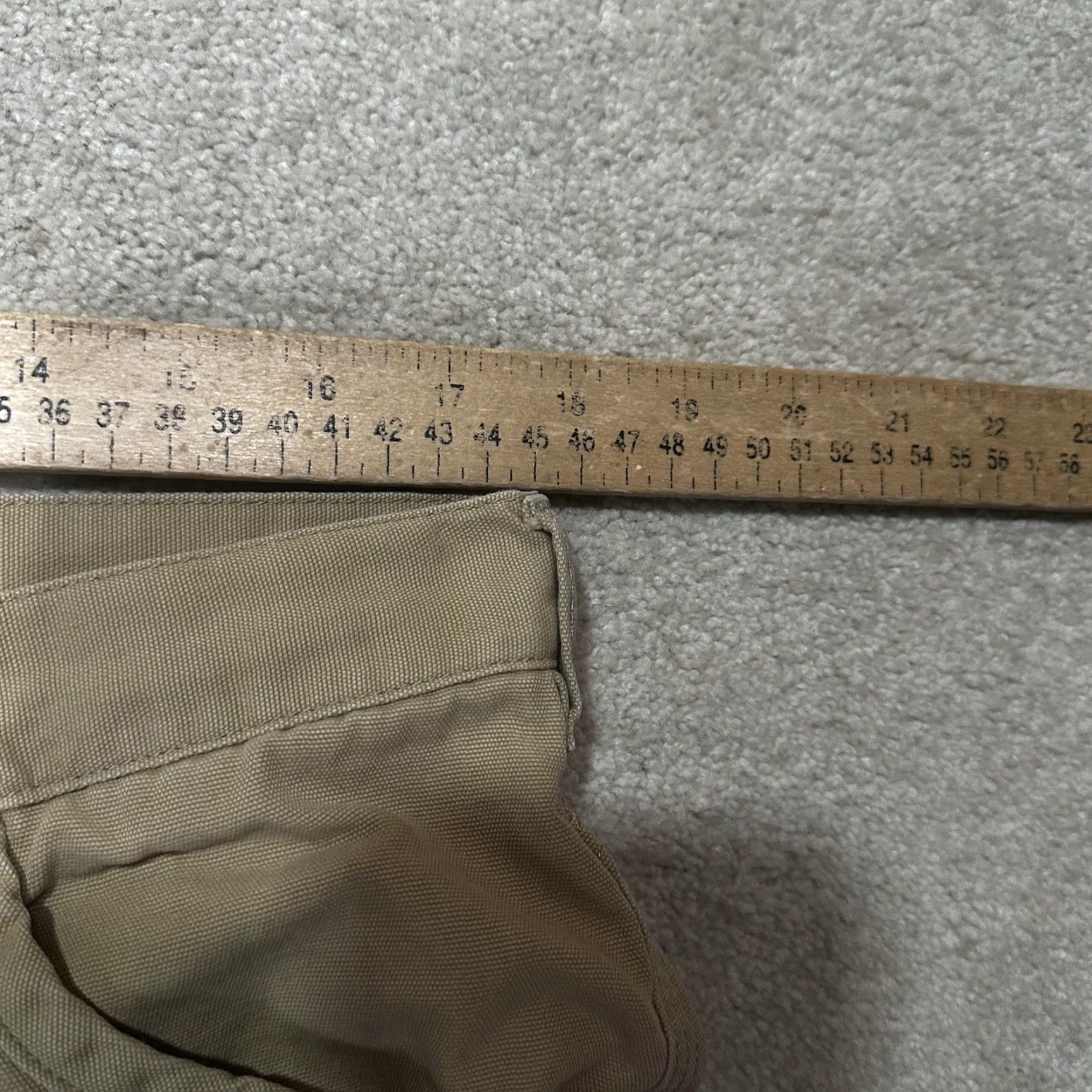 Vintage REI Co-op Trailsmith Double Knee Khaki Pants Mens 36x30 Regular Outdoors Hiking Canvas Cotton Blend Beige Straight Front Regular Pants Size US 36 / EU 52 - 7 Thumbnail
