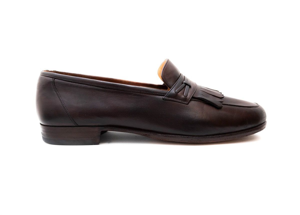 Salvatore Ferragamo Salvatore Ferragamo Brown Calf Loafers Kiltie Tassels Size US 9.5 / EU 42-43 - 4 Thumbnail