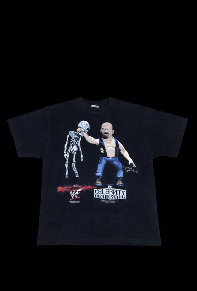 Vintage 1998 WWF STONE COLD CELEBRITY DEATHMATCH RARE SHIRT Size US L / EU 52-54 / 3 - 1 Thumbnail