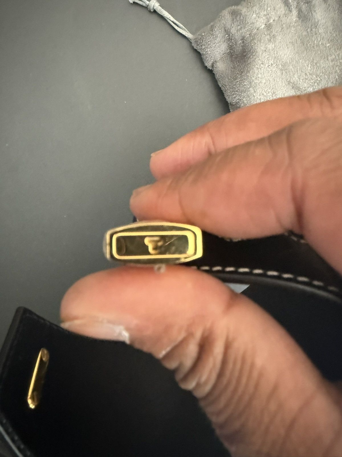 Tom Ford Tom Ford Leather Padlock Cuff Bracelet Size ONE SIZE - 4 Thumbnail