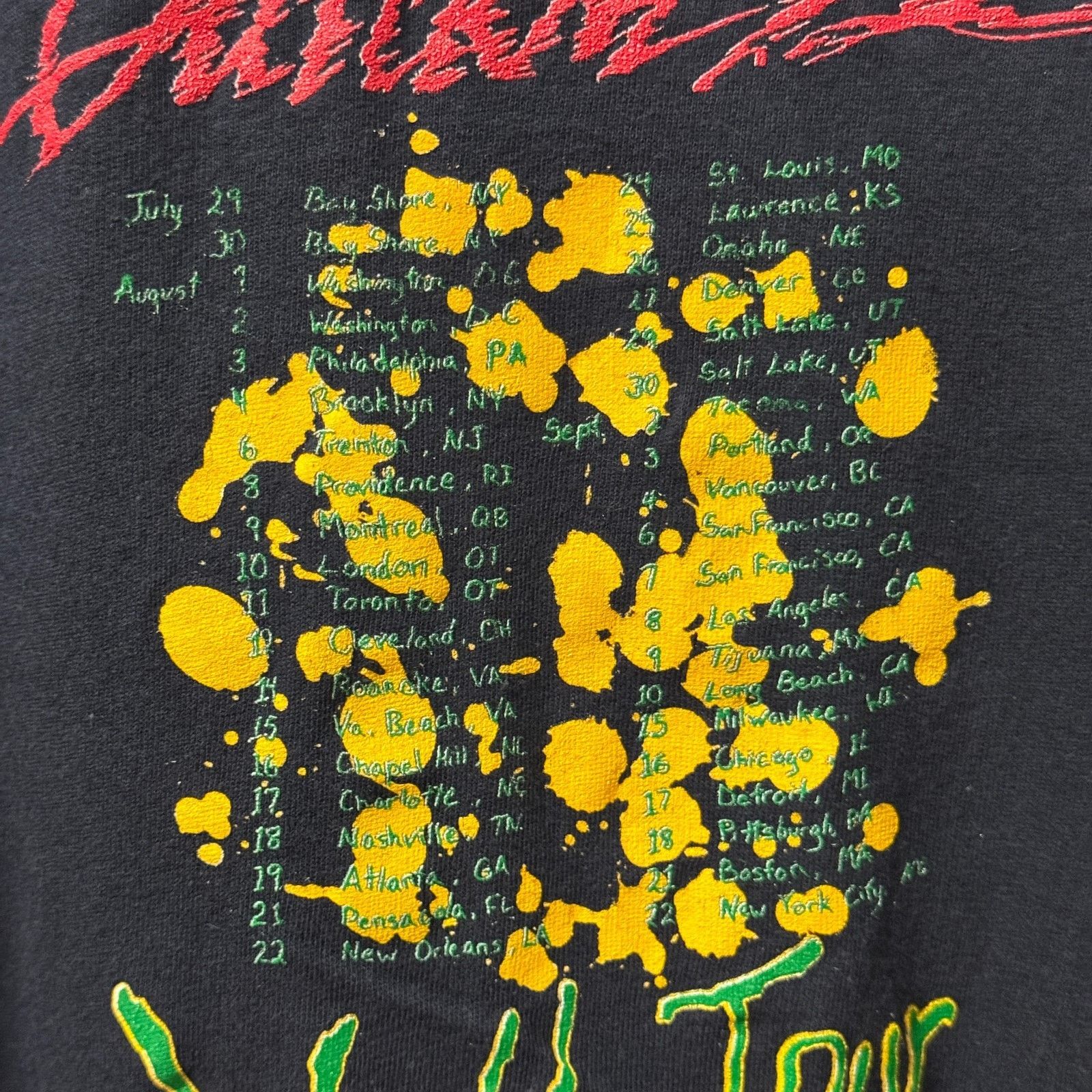Hanes Vintage 1989 Bad Brains Quickness World Tour Shirt Punk XXL Size US XXL / EU 58 / 5 - 5 Thumbnail