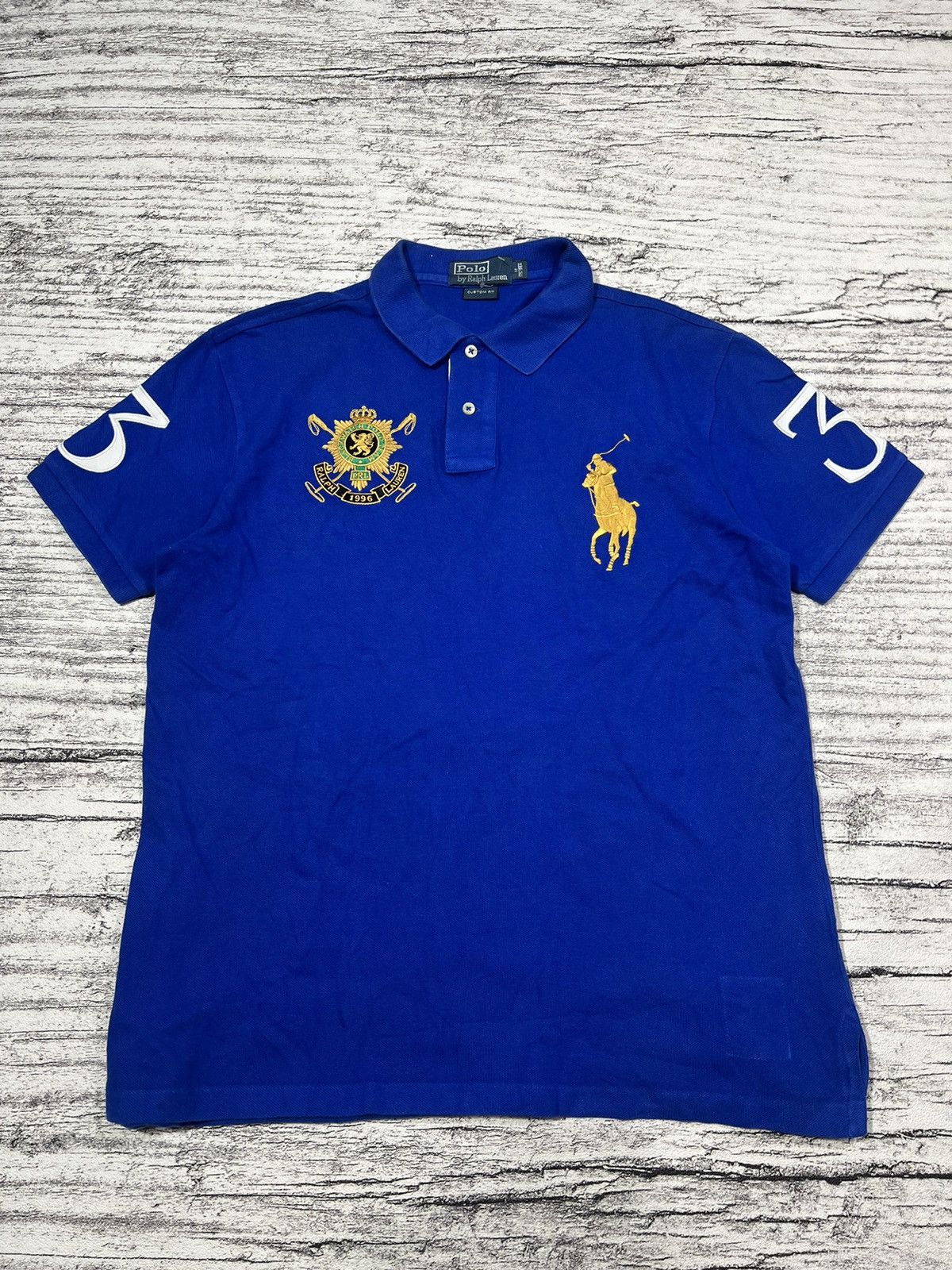 Number (N)ine 2000s Polo Team RL Chief Keef Embroidery Polo Shirt y2k Lgb Size US M / EU 48-50 / 2 - 1 Thumbnail