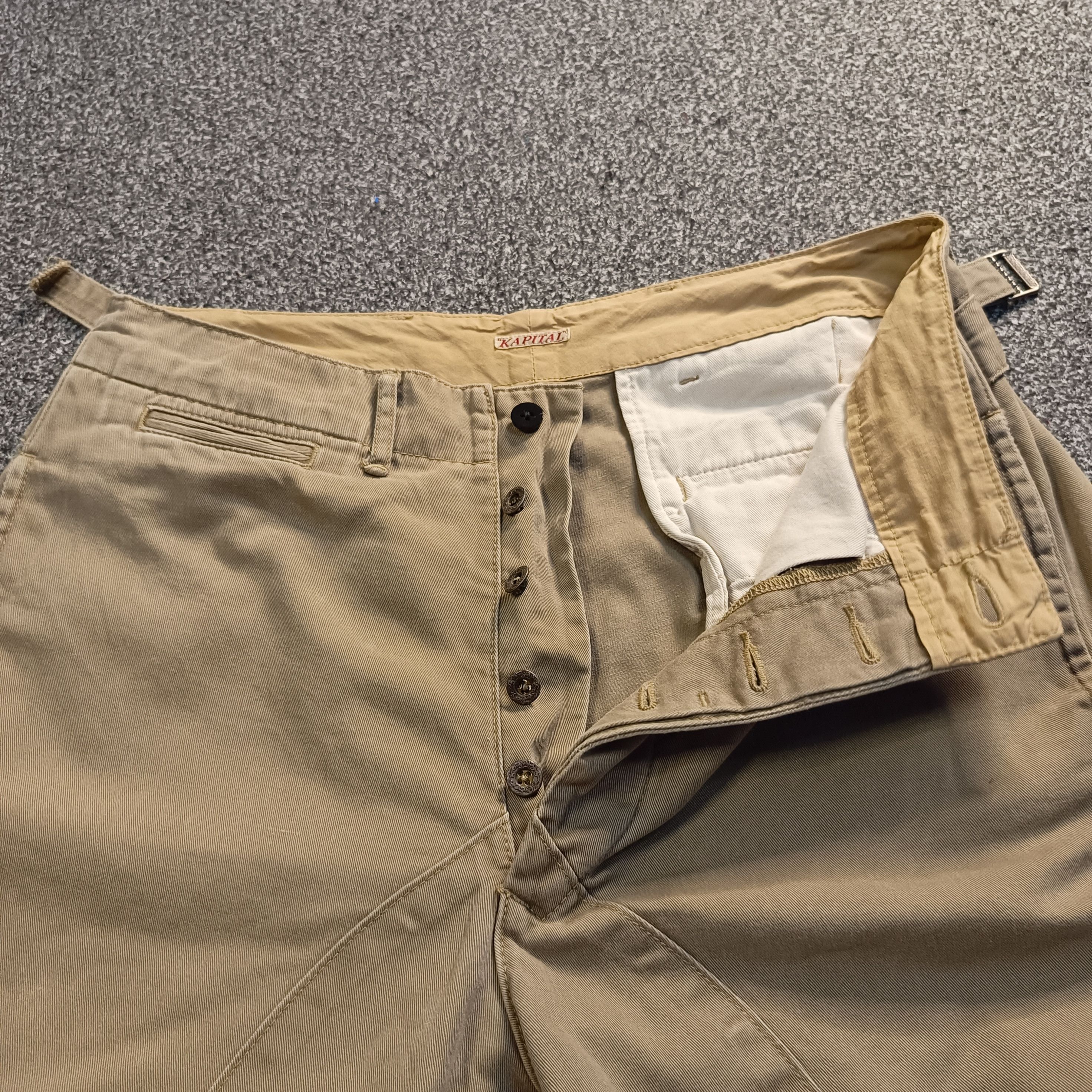 Kapital Kountry 🇯🇵 Vintage Buckle Kapital Twill Button Fly Monkey Pants Size US 30 / EU 46 - 3 Thumbnail