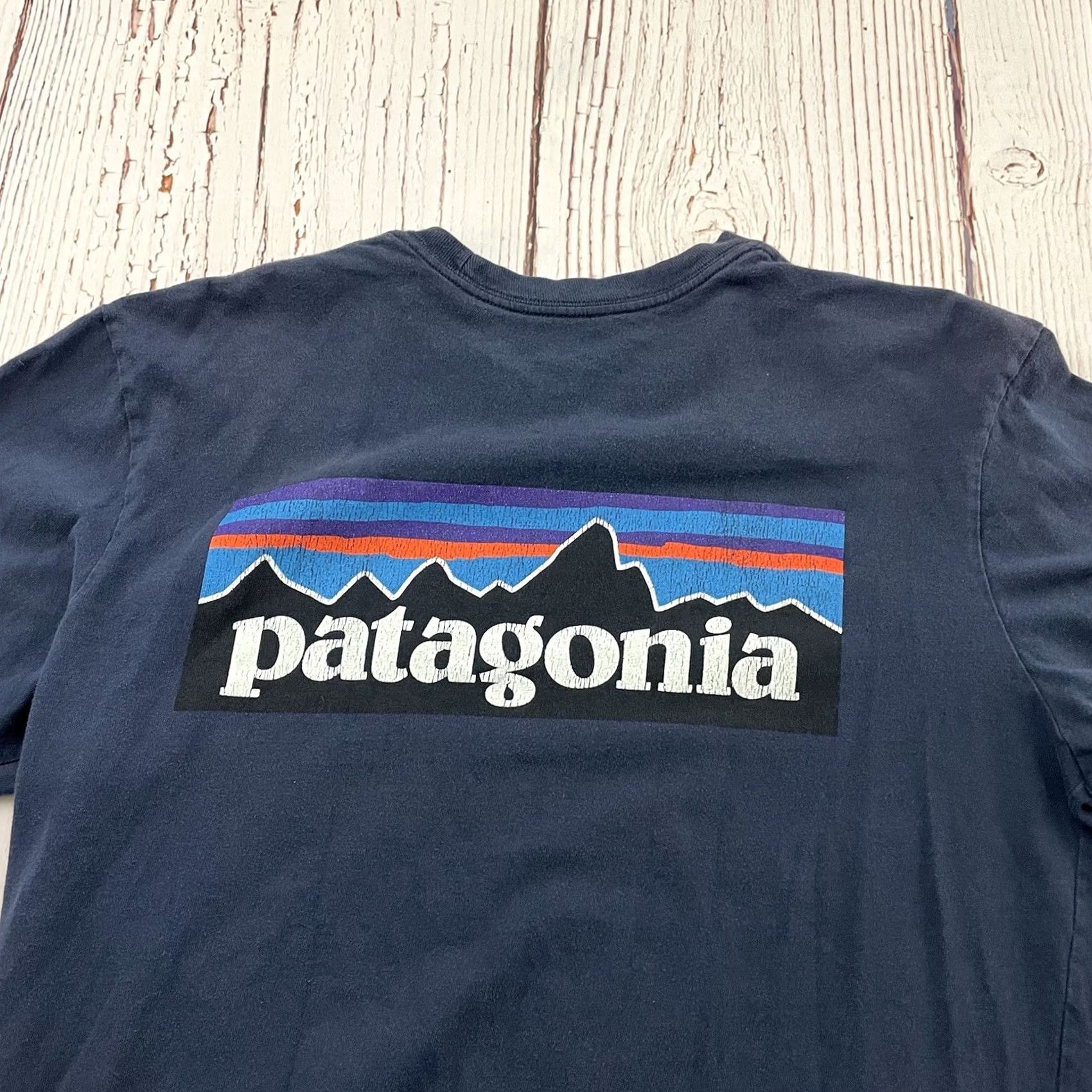 Patagonia Patagonia T-Shirt Regular Fit Short Sleeve Men's Small Blue Fitz Roy Logo Shirt Mens Small Blue Size US S / EU 44-46 / 1 - 7 Thumbnail