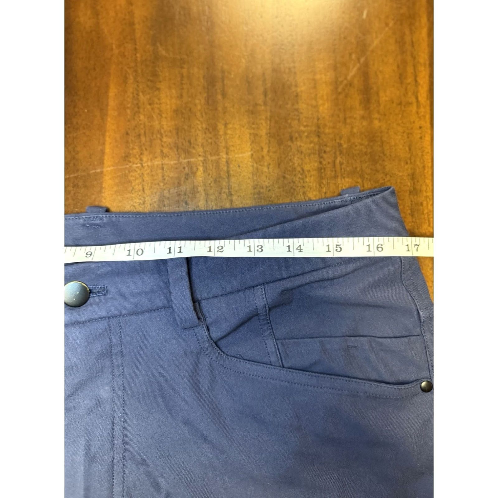Lululemon Lululemon Mens Blue Pant Atheisure Golf Work Chino 34x28 Polyester Spandex Zip Button Pants Mens Blue 34 Inseam 28 Size US 34 / EU 50 - 5 Thumbnail