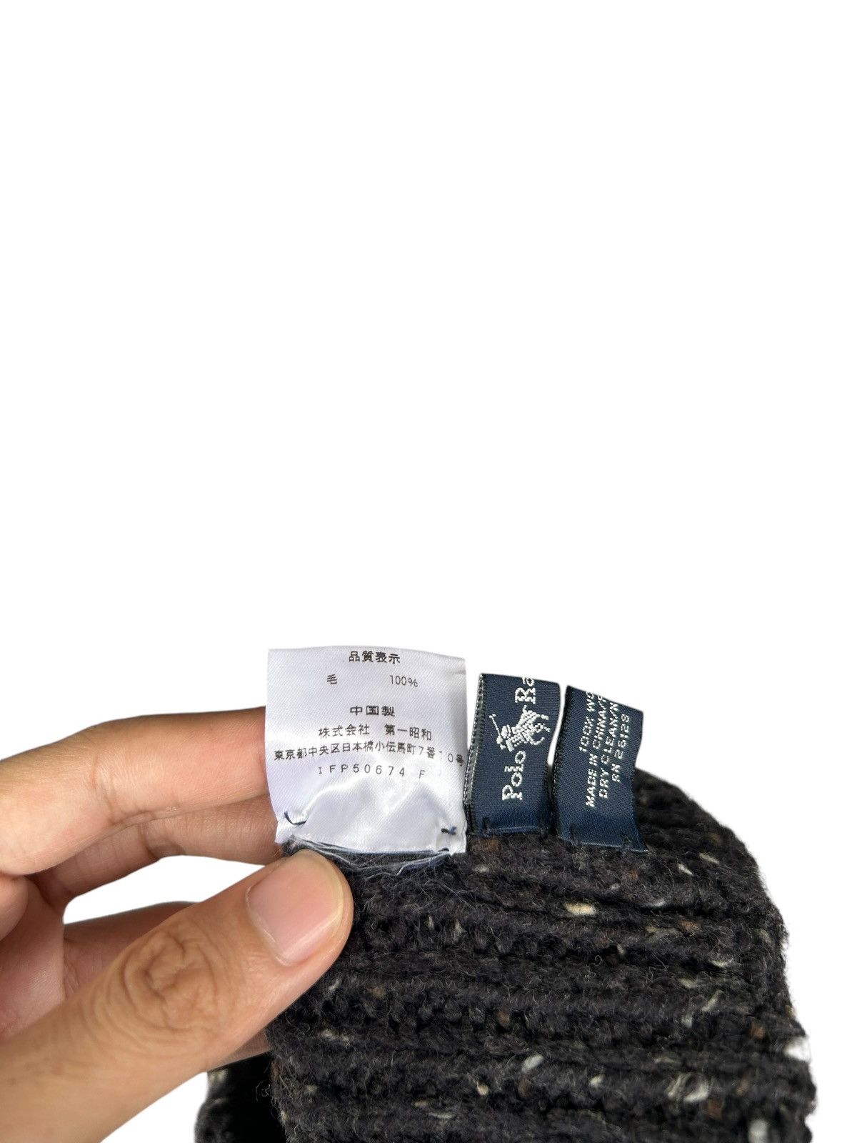 Japanese Brand × Polo Ralph Lauren Vintage Ralph Lauren Polo knitt Beanie Hats ☠️ Size ONE SIZE - 8 Thumbnail