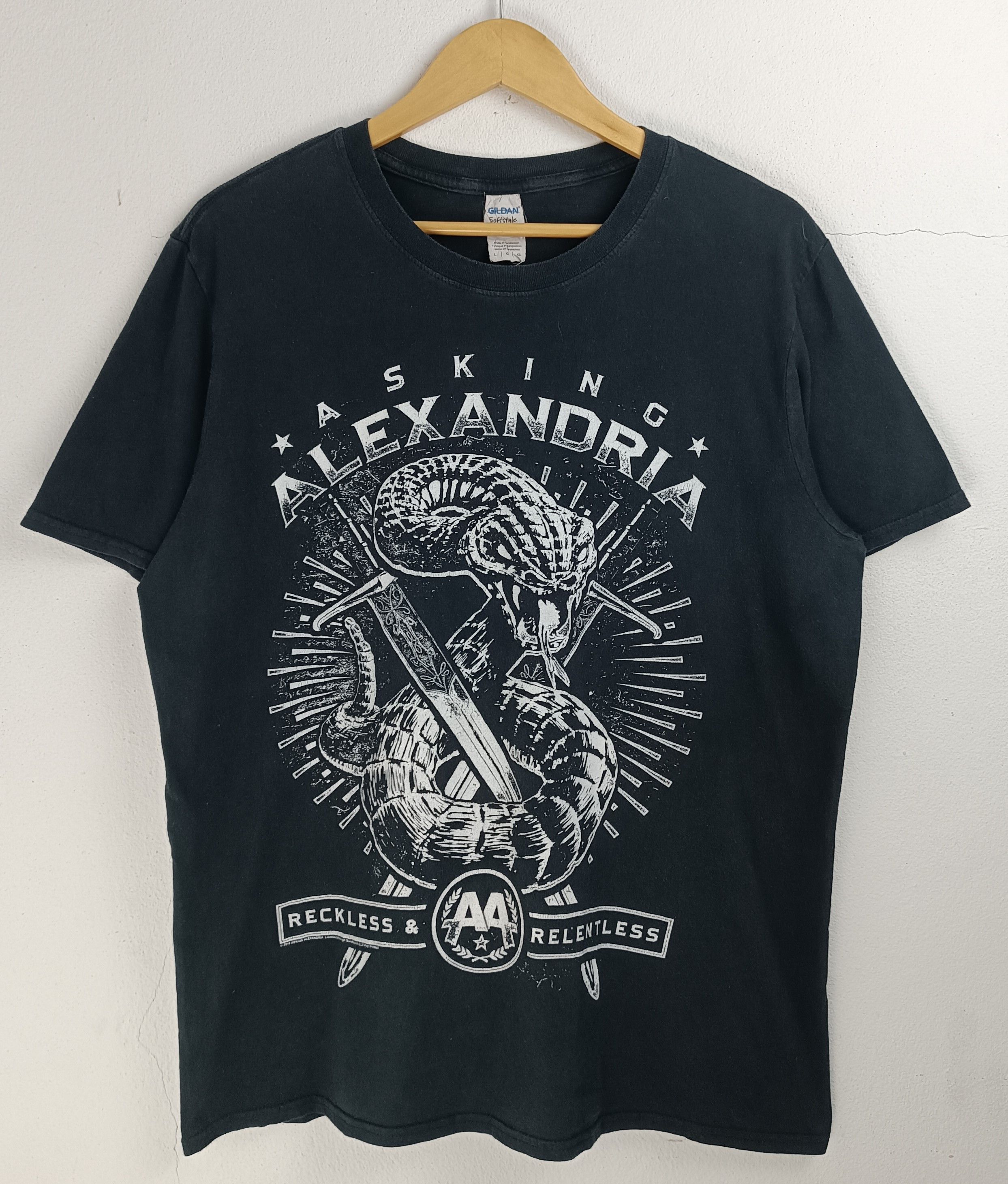 Band Tees VINTAGE '11 ASKING ALEXANDRIA RECKLES SERPENT TEE bmth prada Size US M / EU 48-50 / 2 - 3 Thumbnail
