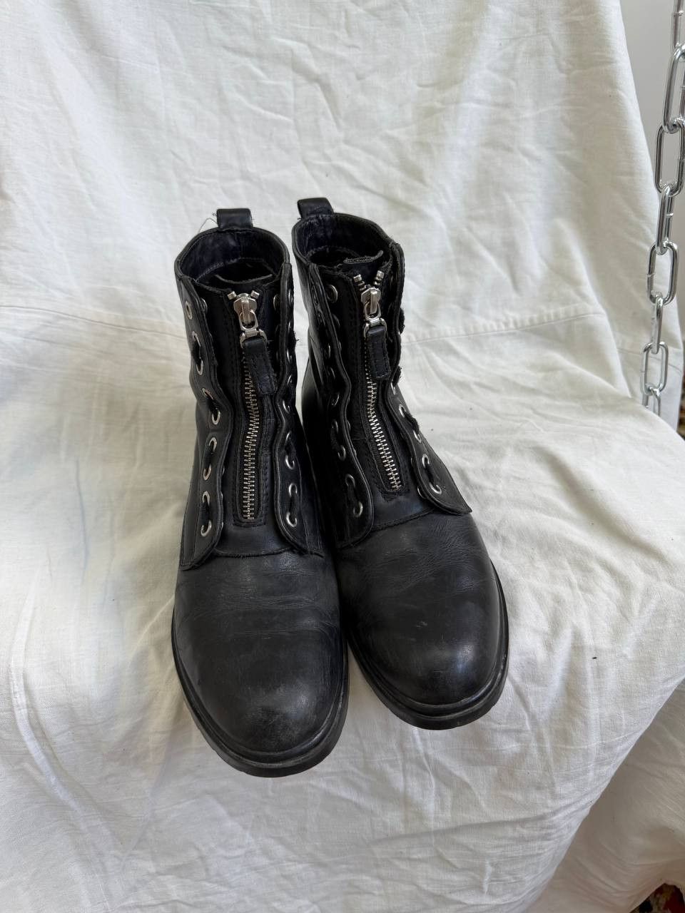 A.S.98 Vintage 90s Leather A.S.98 Guidi vibe ankle zip guidi vibe Size US 7 / IT 37 - 8 Thumbnail
