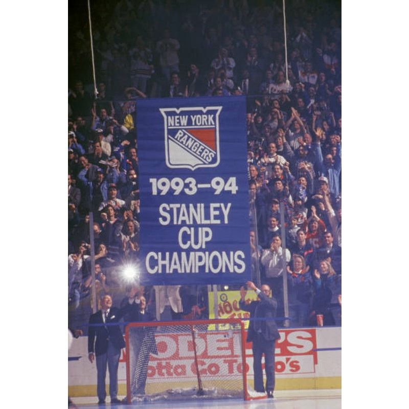 NHL × Starter New York Rangers 90s STARTER satin bomber M blue hockey vtg Size US M / EU 48-50 / 2 - 7 Thumbnail
