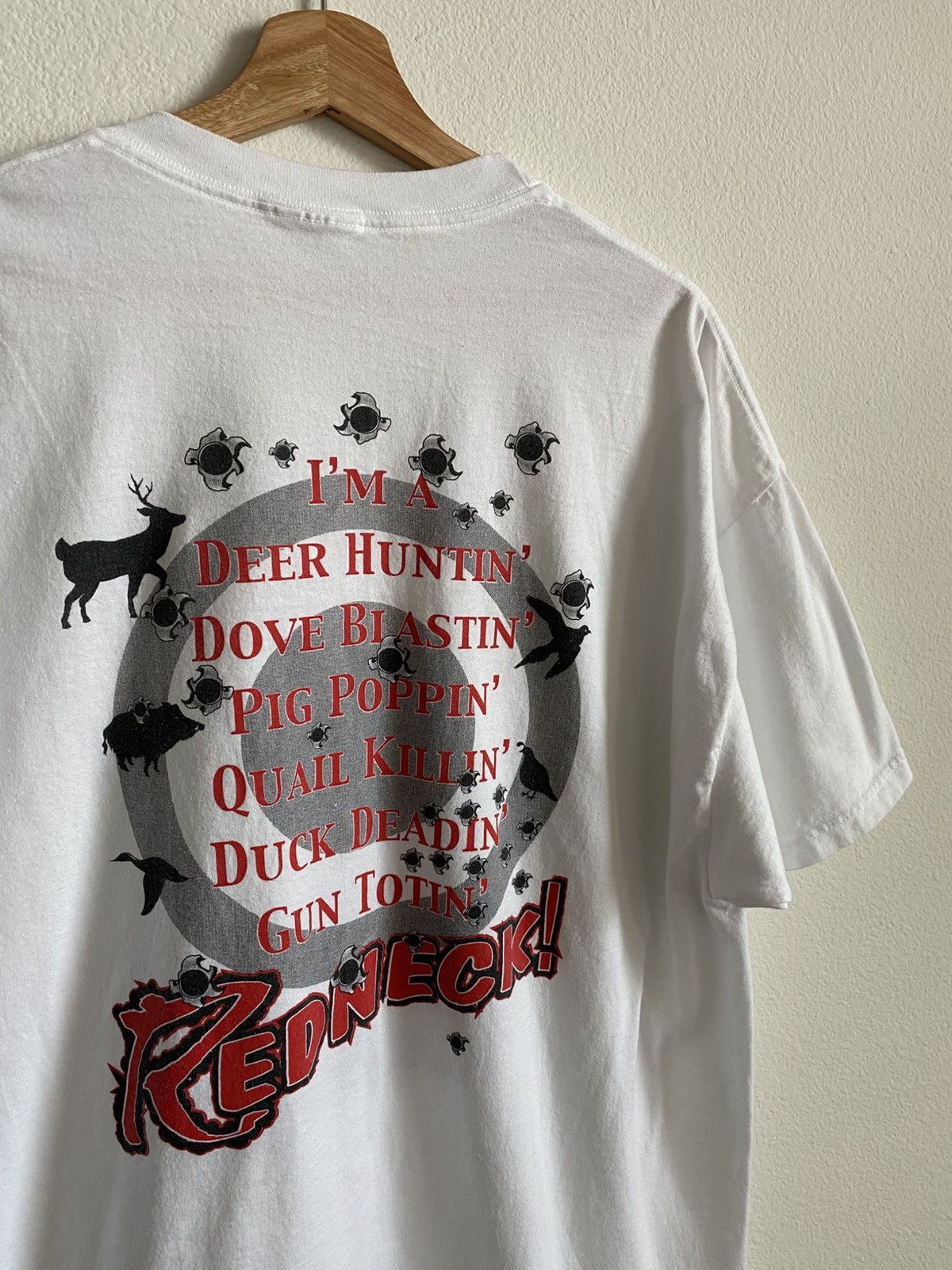 Vintage Vintage Funny Redneck Outdoor Hunting Tee Size US XL / EU 56 / 4 - 3 Thumbnail