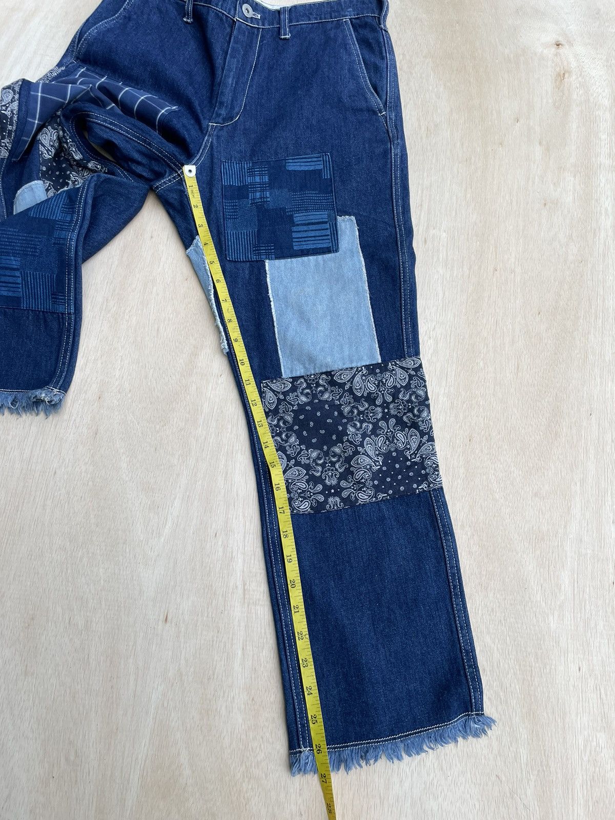 Hysteric Glamour Kapital Style Unstudied Bandana Patchwork Jeans Size US 31 - 11 Thumbnail