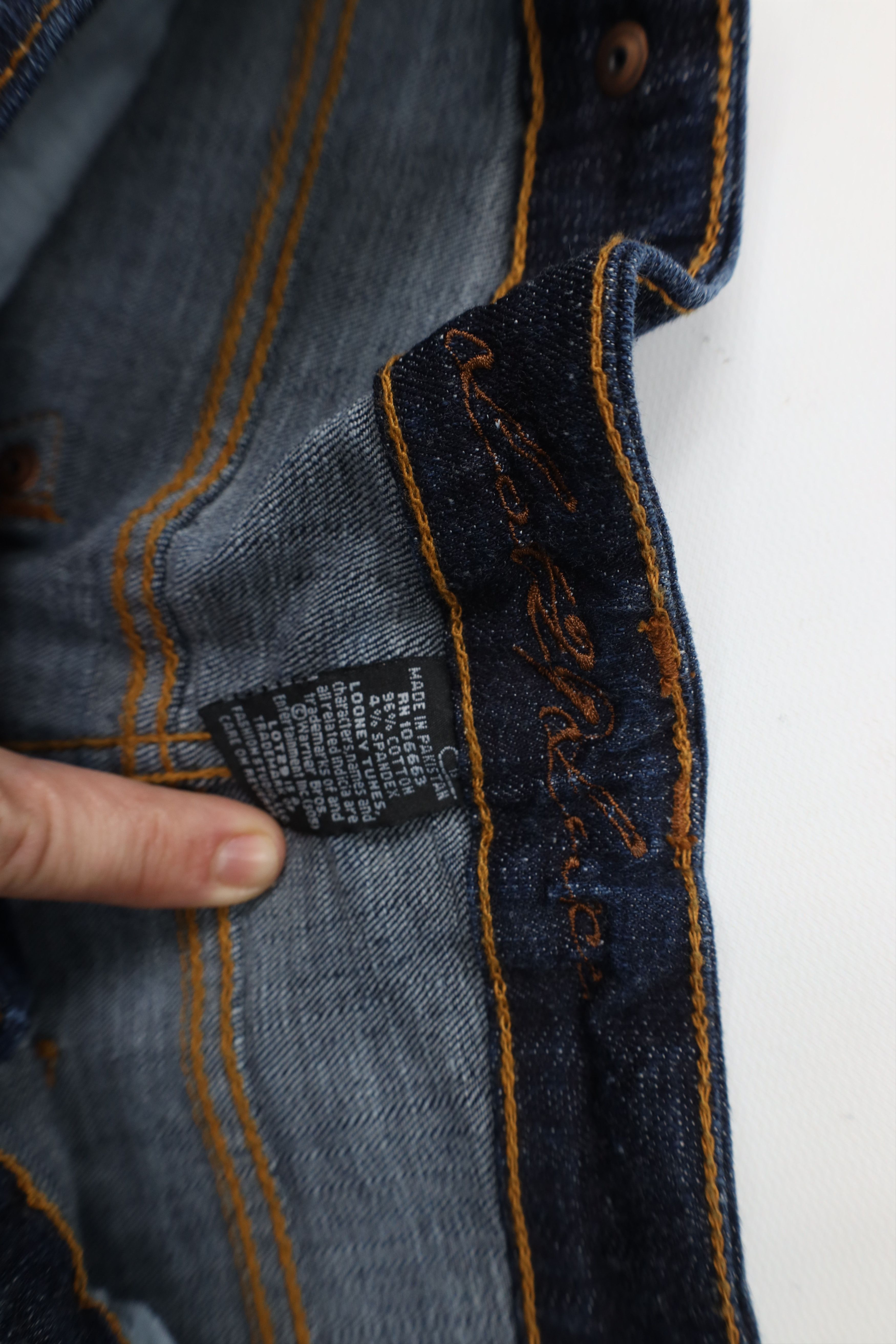 Vintage Deadstock Vintage Y2K Lot 29 Looney Tunes Wide Leg Jeans Size 34" / US 12 / IT 48 - 9 Thumbnail